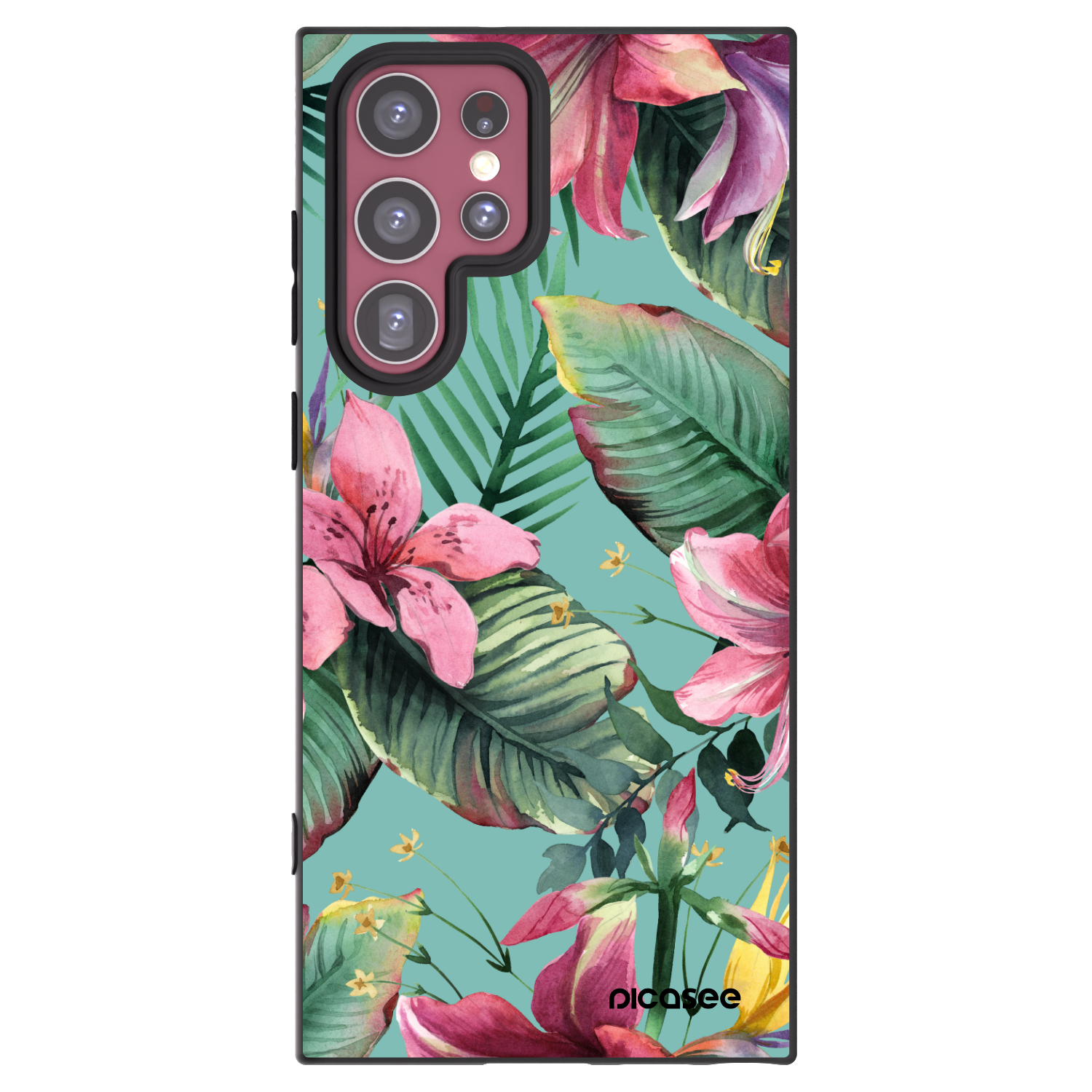 Picasee fekete szilikon tok az alábbi mobiltelefonokra Samsung Galaxy S22 Ultra 5G - Hawaii
