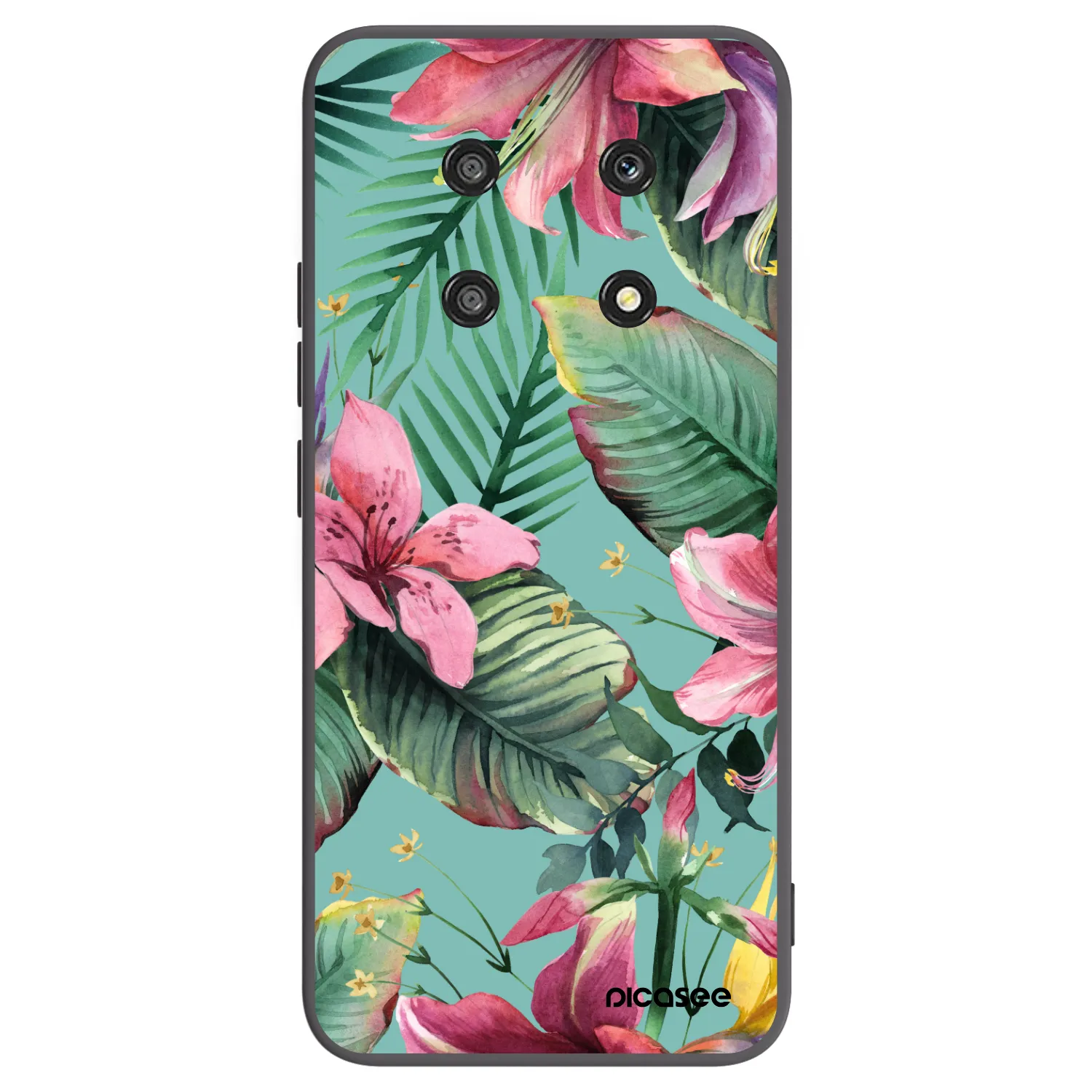 Picasee fekete szilikon tok az alábbi mobiltelefonokra Honor Magic4 Lite 5G - Hawaii