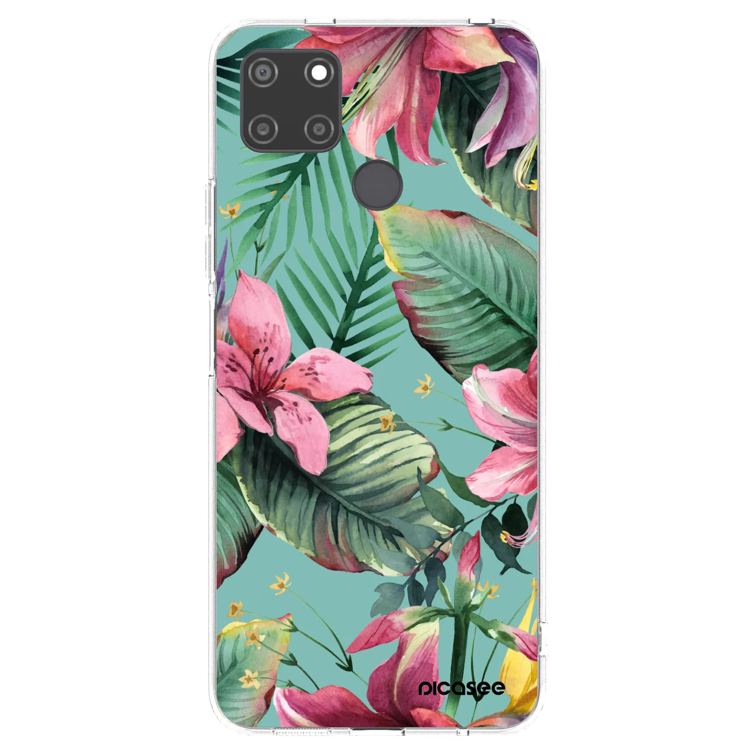Picasee átlátszó szilikon tok az alábbi mobiltelefonokra Realme C21Y - Hawaii