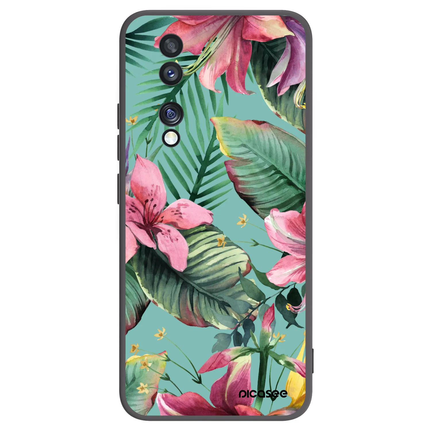 Picasee fekete szilikon tok az alábbi mobiltelefonokra Honor 70 - Hawaii