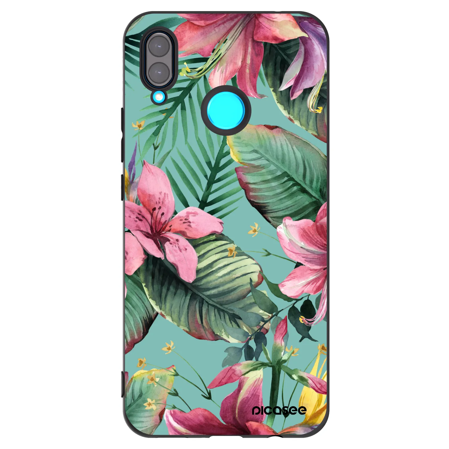 Picasee fekete szilikon tok az alábbi mobiltelefonokra Huawei Nova 3i - Hawaii