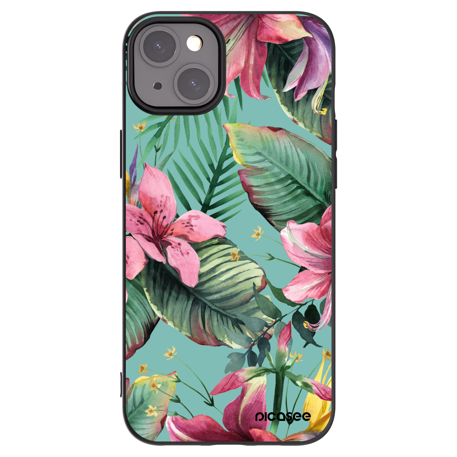 Picasee fekete szilikon tok az alábbi mobiltelefonokra Apple iPhone 15 Plus - Hawaii