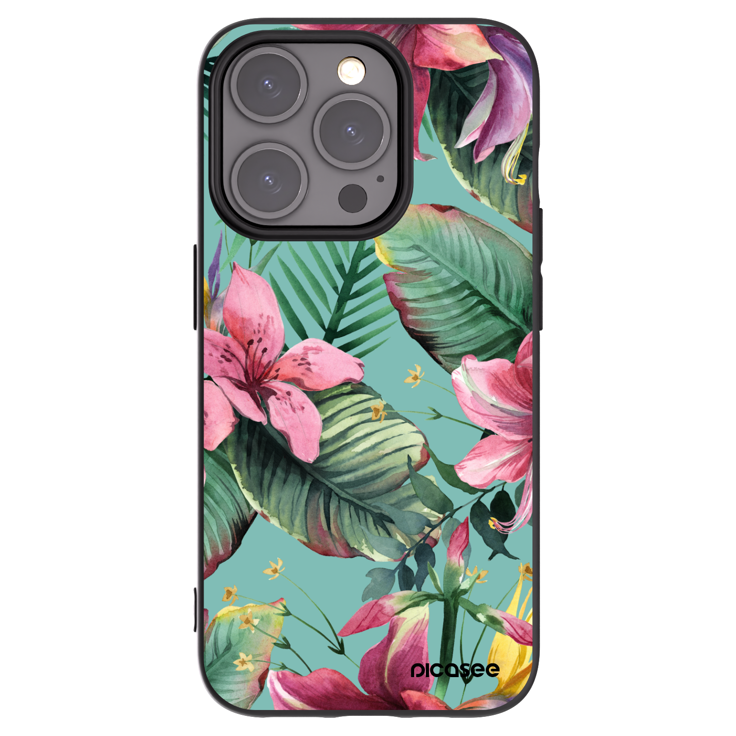 Picasee fekete szilikon tok az alábbi mobiltelefonokra Apple iPhone 15 Pro - Hawaii