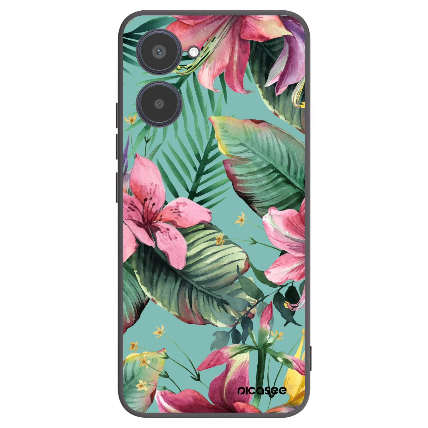 Picasee fekete szilikon tok az alábbi mobiltelefonokra Realme 10 4G - Hawaii