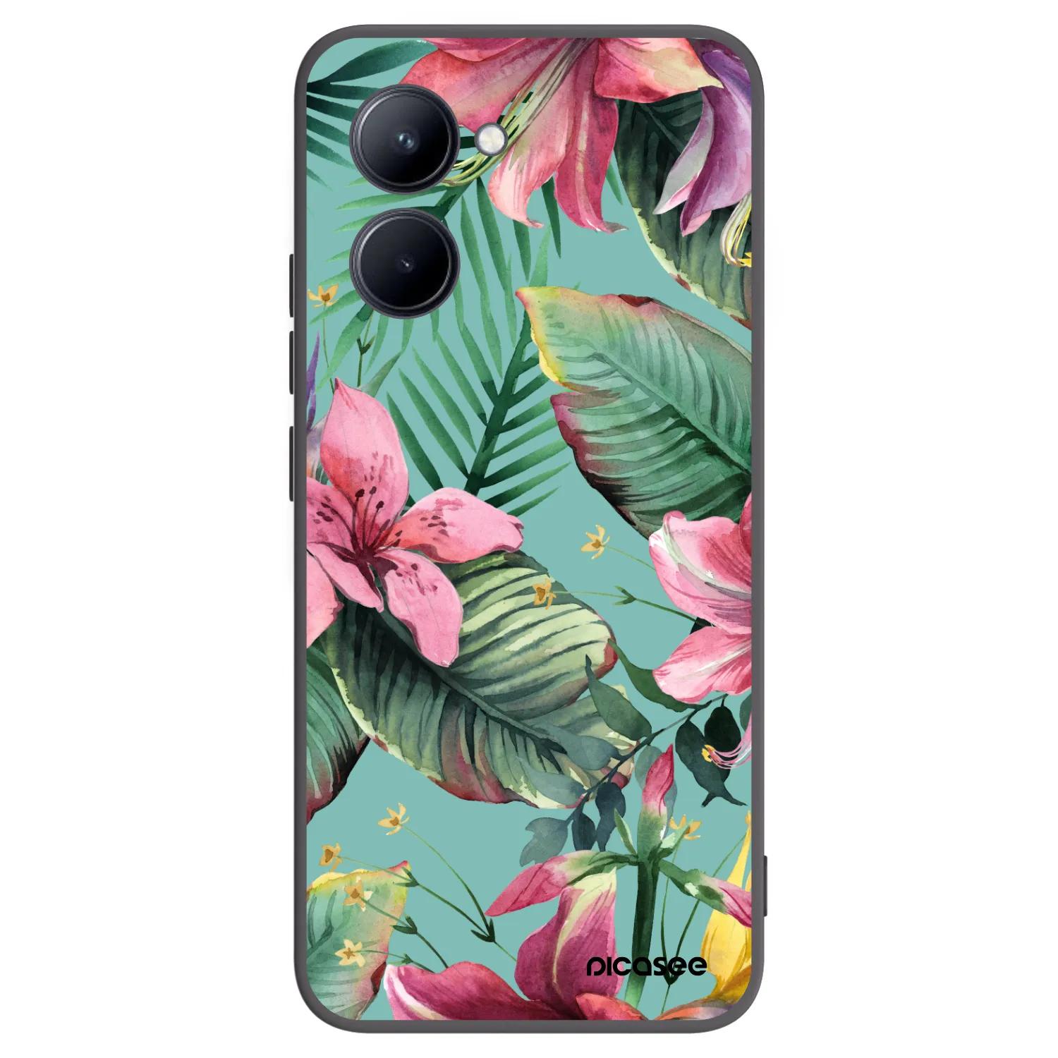 Picasee fekete szilikon tok az alábbi mobiltelefonokra Realme C33 (2023) - Hawaii