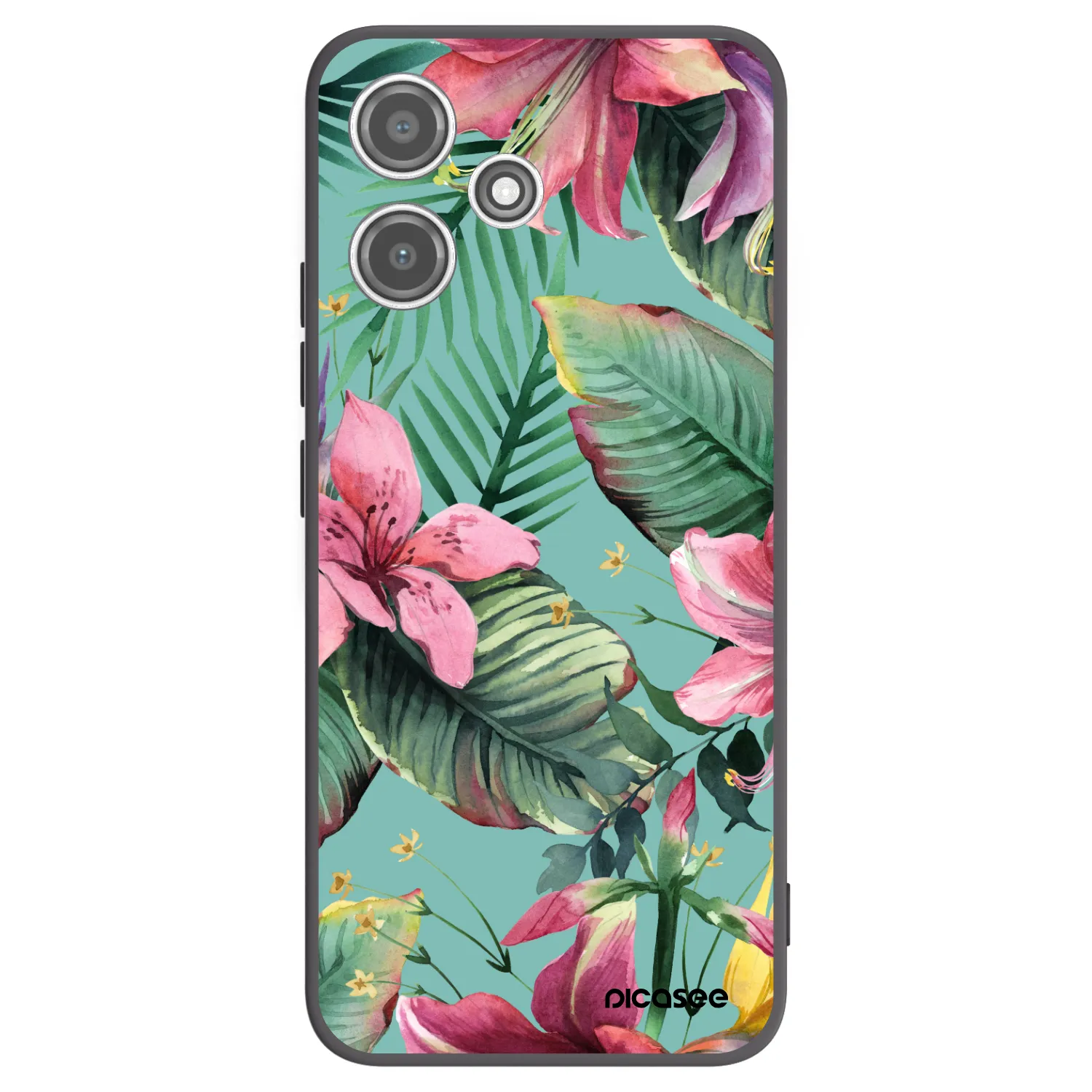 Picasee fekete szilikon tok az alábbi mobiltelefonokra Xiaomi Redmi 12 5G - Hawaii