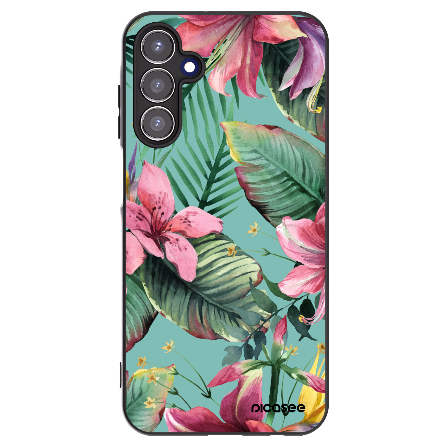 Picasee fekete szilikon tok az alábbi mobiltelefonokra Samsung Galaxy A15 A155F 4G - Hawaii