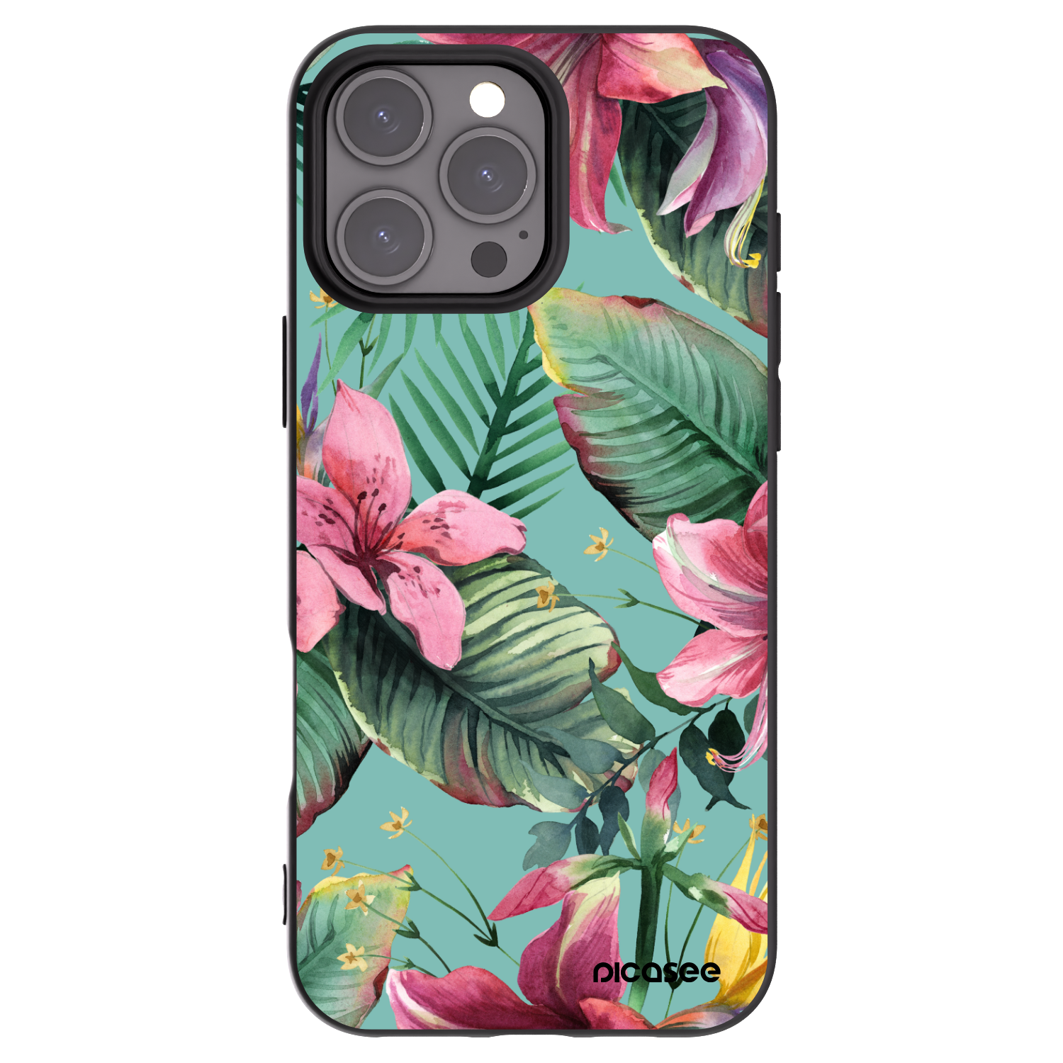 Picasee fekete szilikon tok az alábbi mobiltelefonokra Apple iPhone 16 Pro Max - Hawaii
