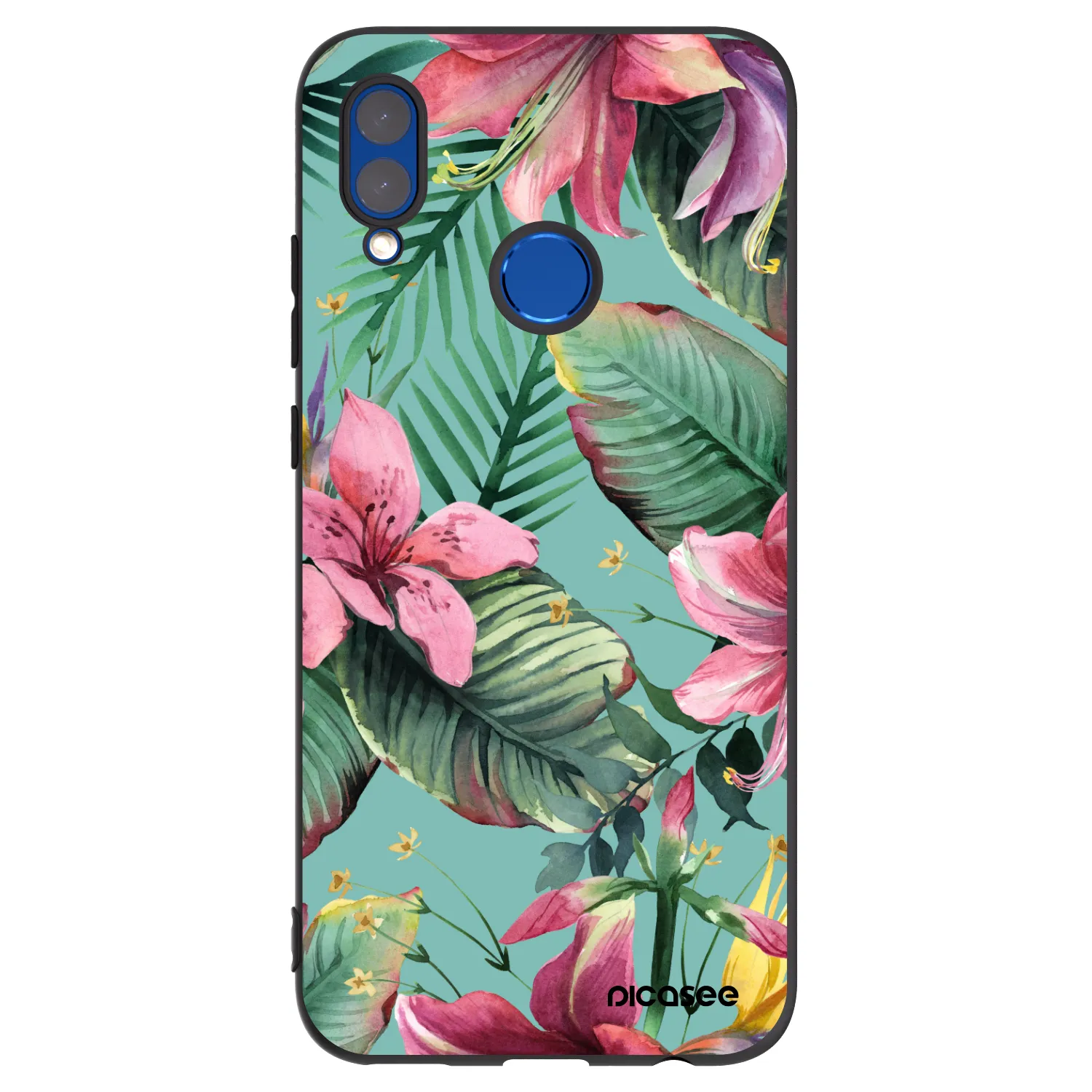 Picasee fekete szilikon tok az alábbi mobiltelefonokra Honor 10 Lite - Hawaii