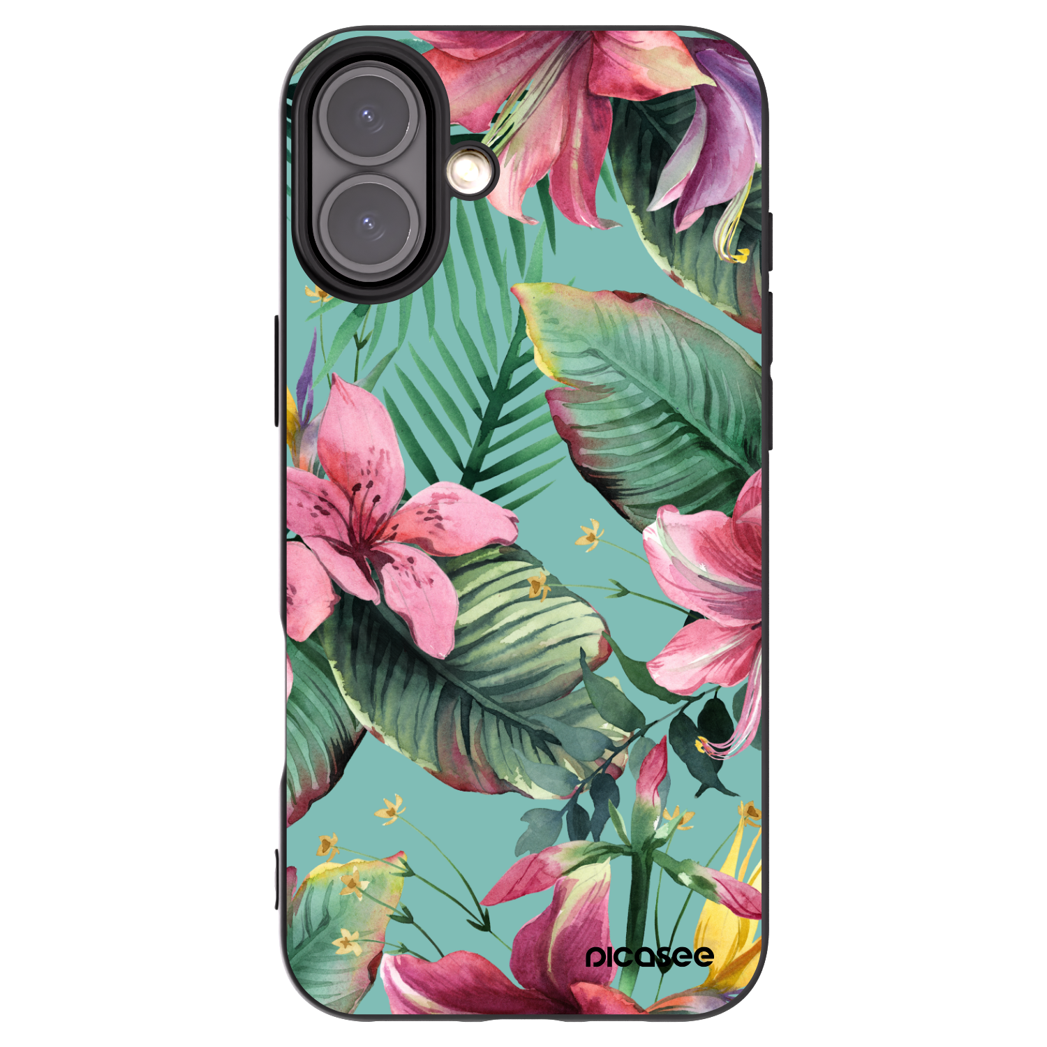 Picasee fekete szilikon tok az alábbi mobiltelefonokra Apple iPhone 16 Plus - Hawaii
