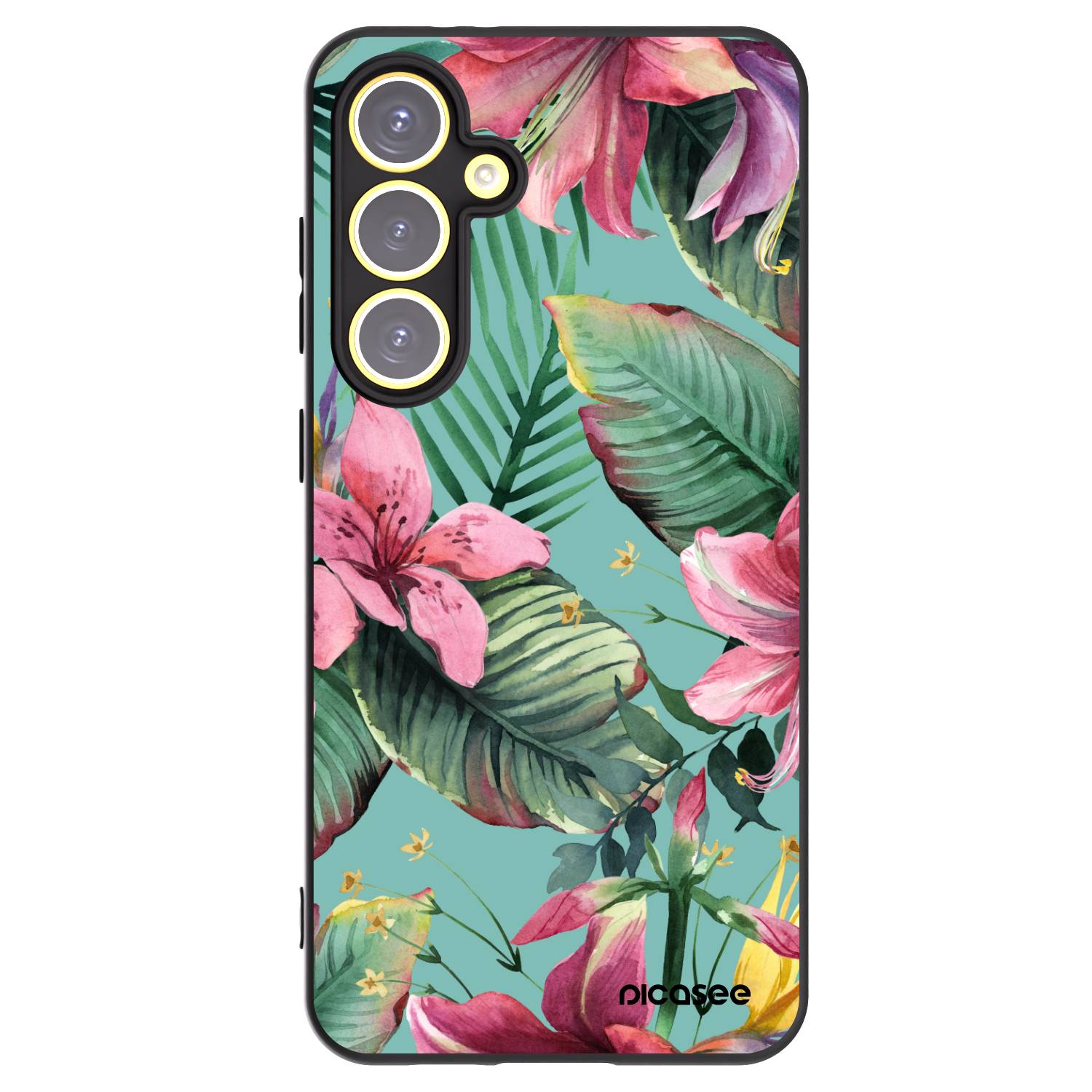Picasee fekete szilikon tok az alábbi mobiltelefonokra Samsung Galaxy S24 FE S721B - Hawaii