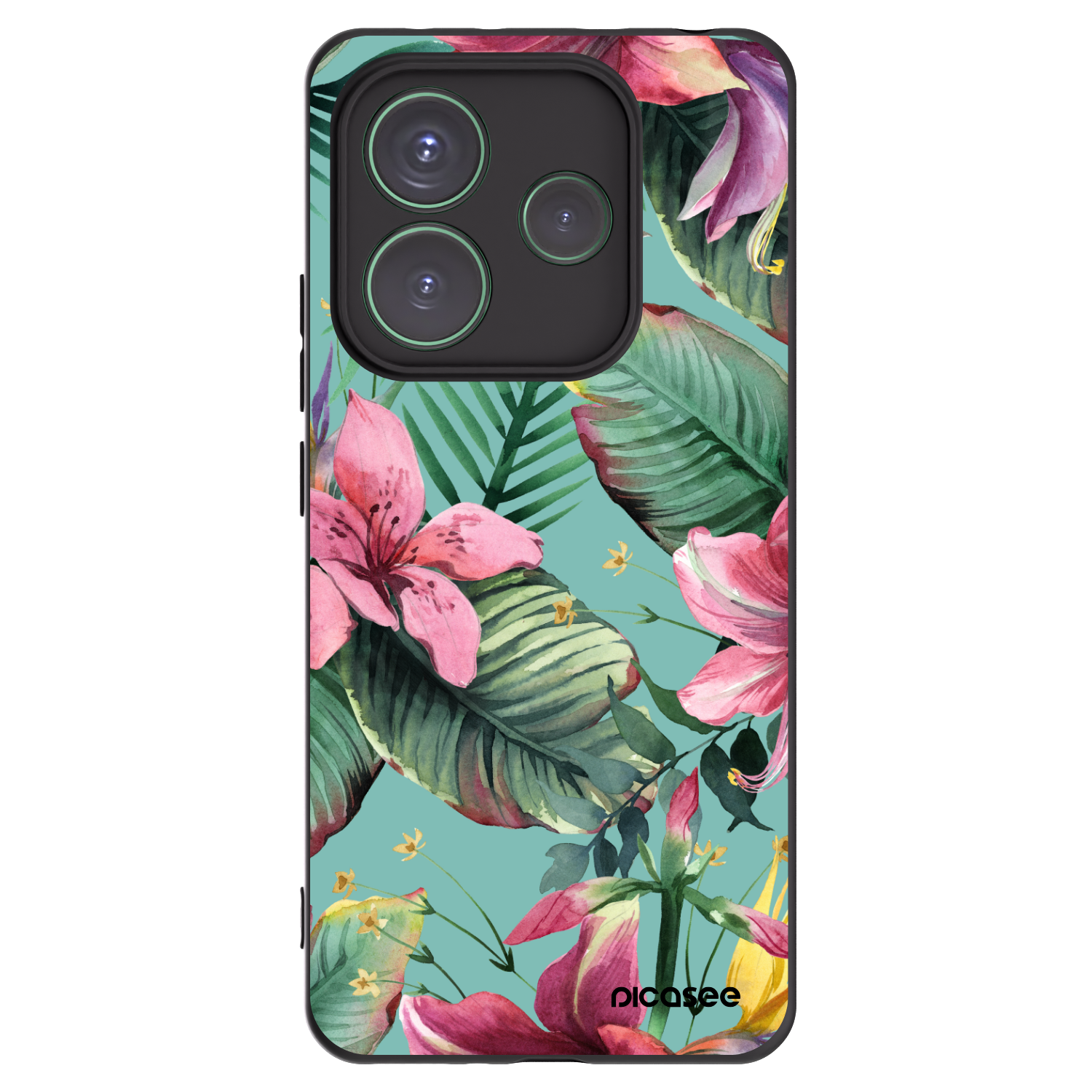 Picasee fekete szilikon tok az alábbi mobiltelefonokra Xiaomi Redmi Note 14 5G - Hawaii