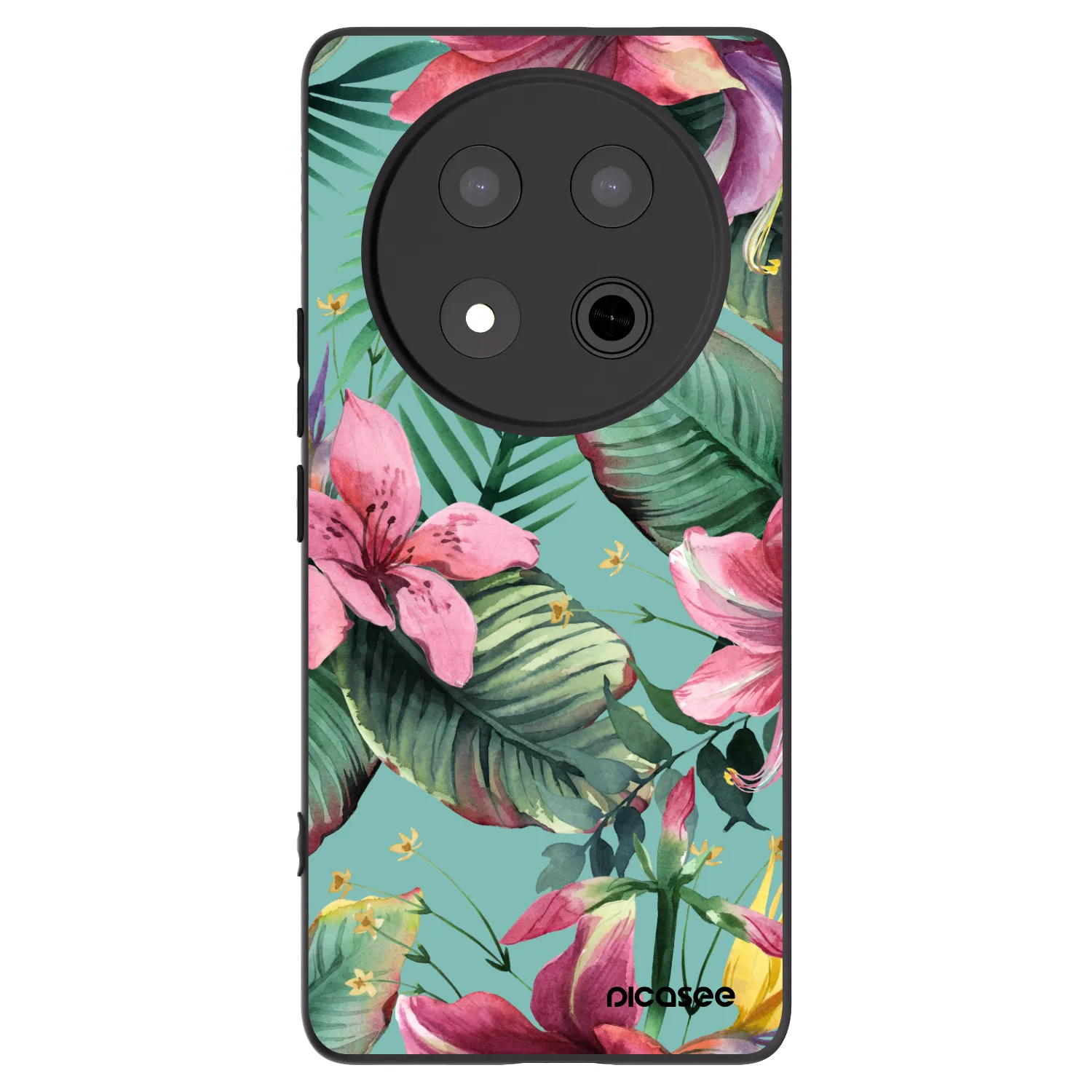 Picasee fekete szilikon tok az alábbi mobiltelefonokra Honor Magic7 Lite 5G - Hawaii