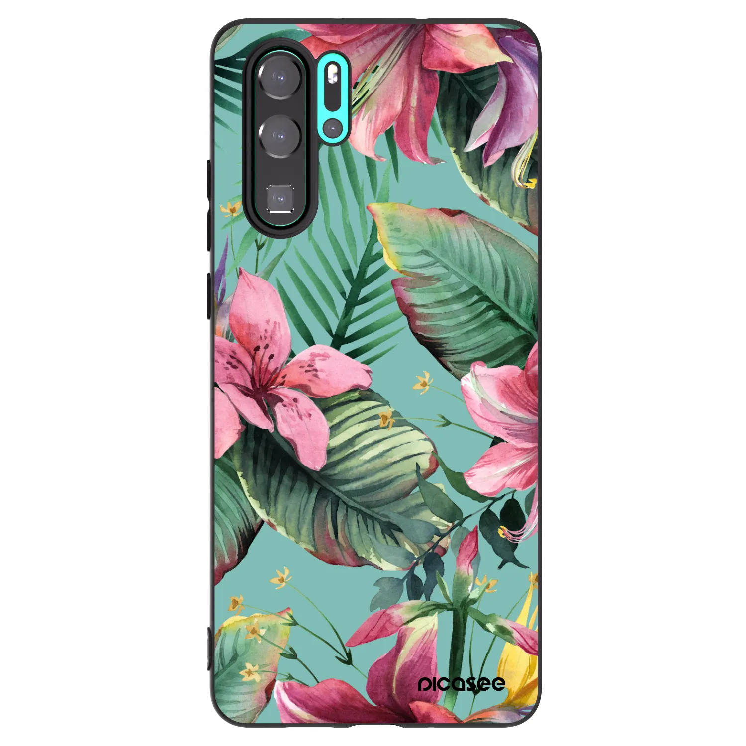 Picasee fekete szilikon tok az alábbi mobiltelefonokra Huawei P30 Pro - Hawaii