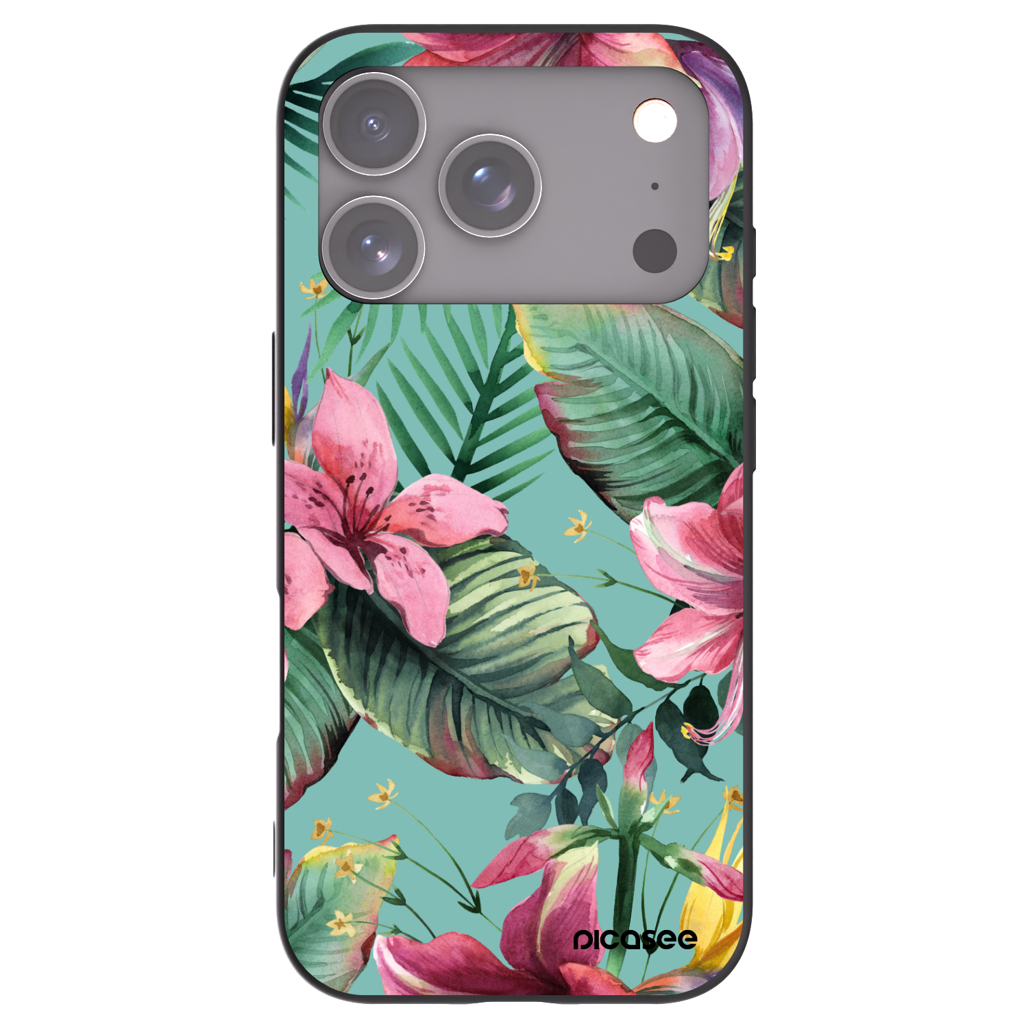 Picasee fekete szilikon tok az alábbi mobiltelefonokra Apple iPhone 17 Pro - Hawaii