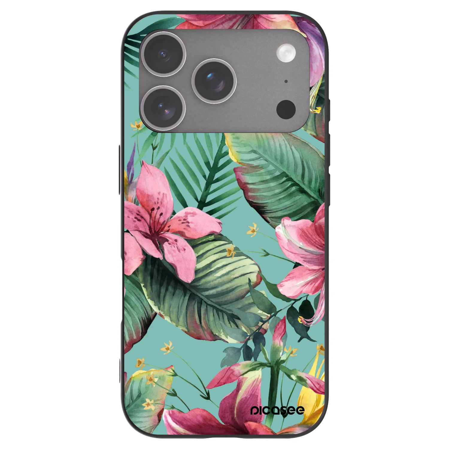 Picasee fekete szilikon tok az alábbi mobiltelefonokra Apple iPhone 18 Pro - Hawaii