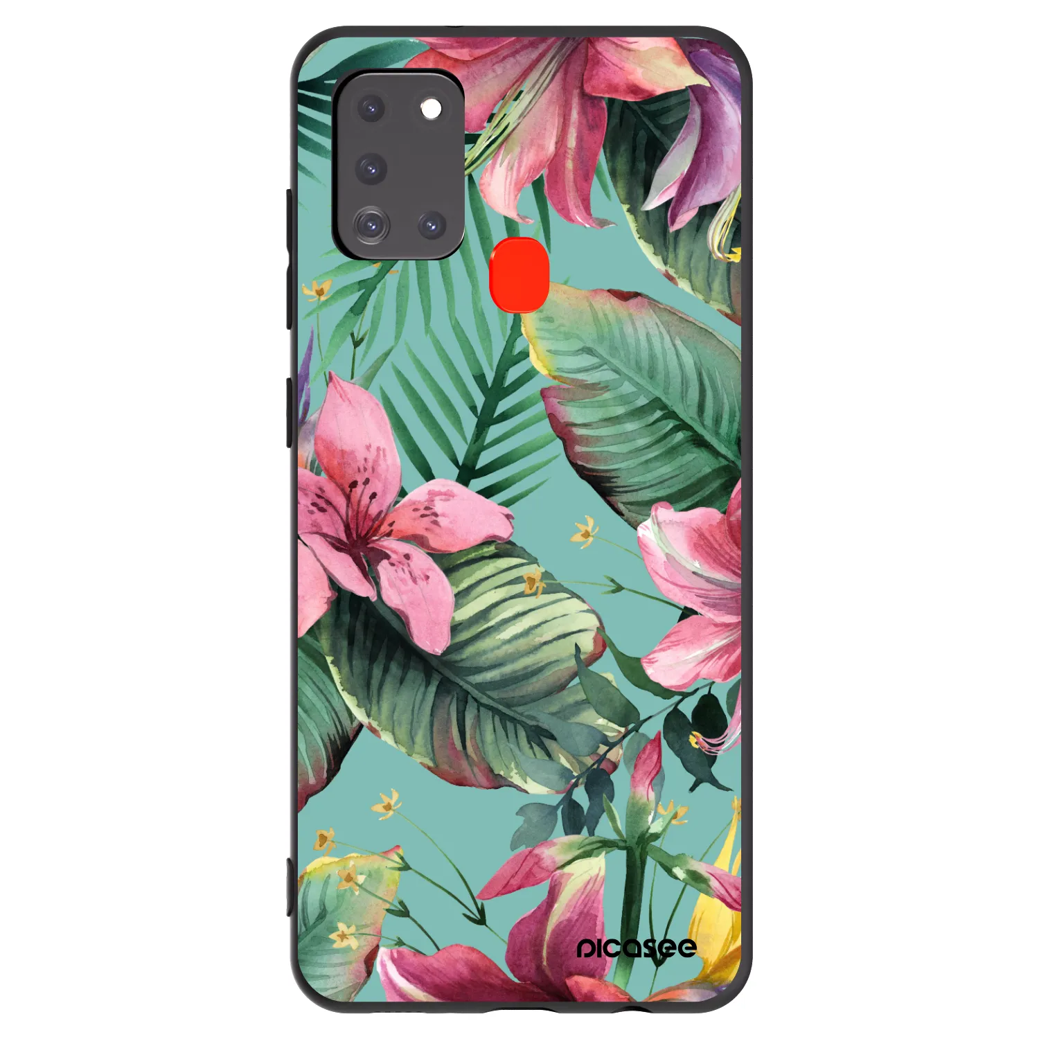 Picasee fekete szilikon tok az alábbi mobiltelefonokra Samsung Galaxy A21s - Hawaii