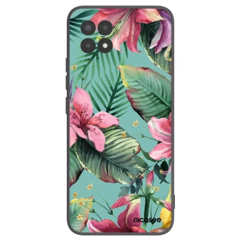 Picasee fekete szilikon tok az alábbi mobiltelefonokra Realme 8i - Hawaii