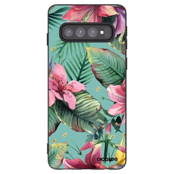 Picasee fekete szilikon tok az alábbi mobiltelefonokra Samsung Galaxy S10 G973 - Hawaii
