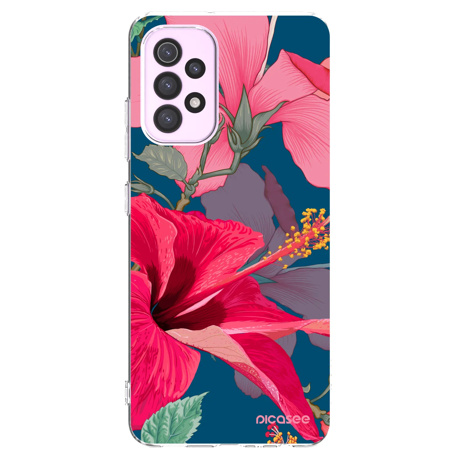Picasee átlátszó szilikon tok az alábbi mobiltelefonokra Samsung Galaxy A32 5G A326B - Hibiscus