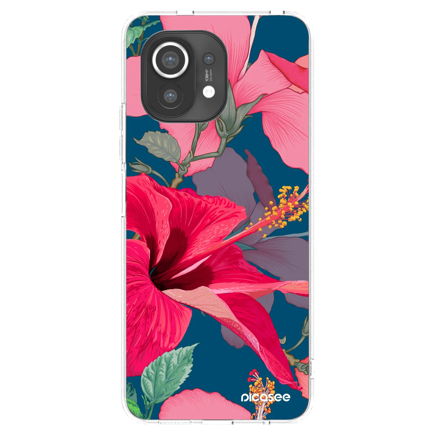 Picasee átlátszó szilikon tok az alábbi mobiltelefonokra Xiaomi Mi 11 - Hibiscus