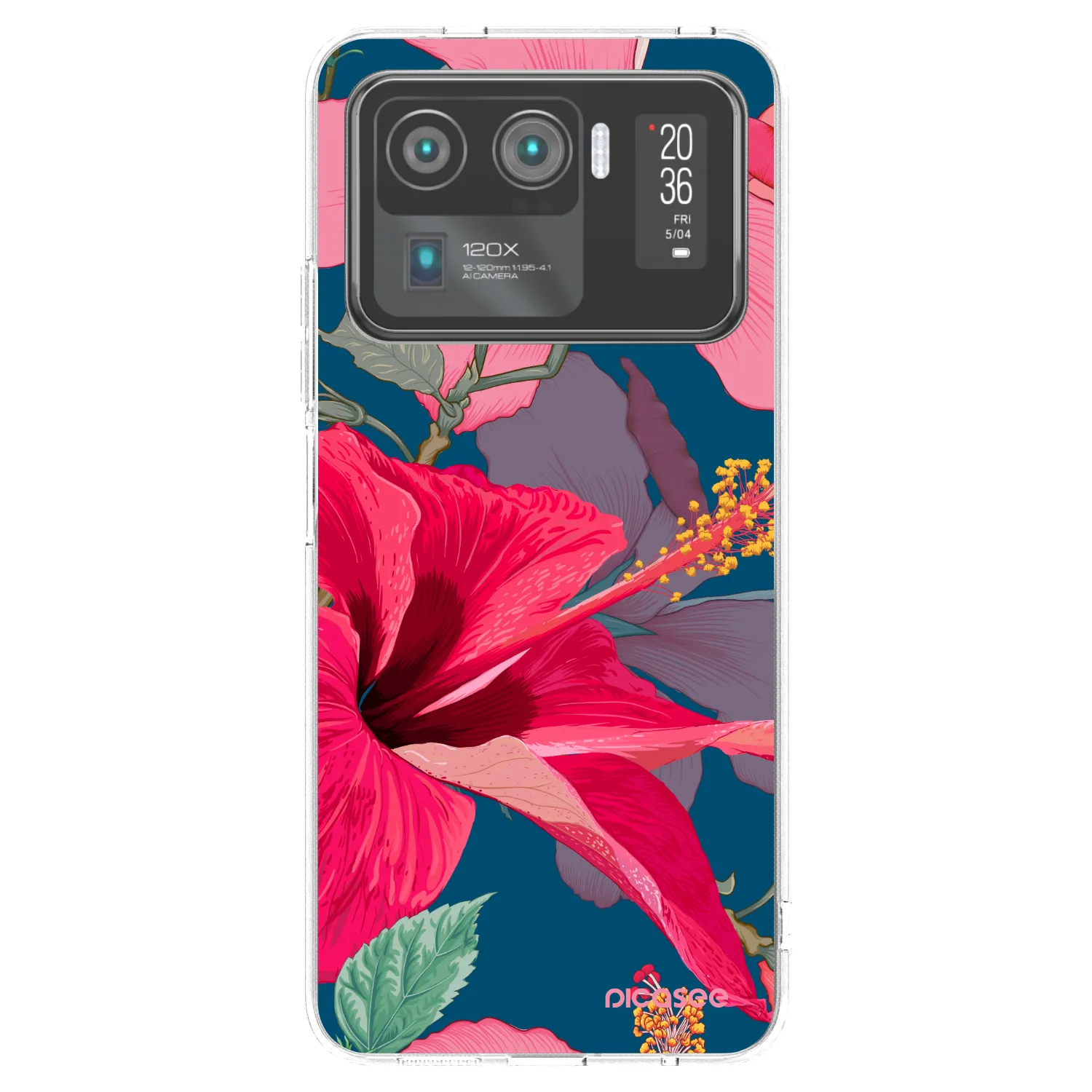 Picasee átlátszó szilikon tok az alábbi mobiltelefonokra Xiaomi Mi 11 Ultra - Hibiscus