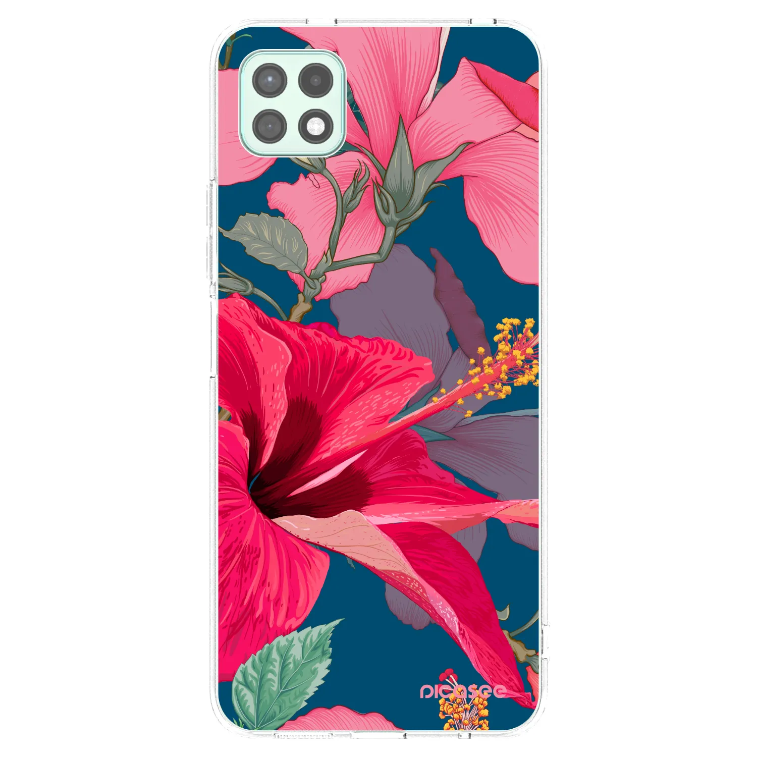 Picasee átlátszó szilikon tok az alábbi mobiltelefonokra Samsung Galaxy A22 A226B 5G - Hibiscus