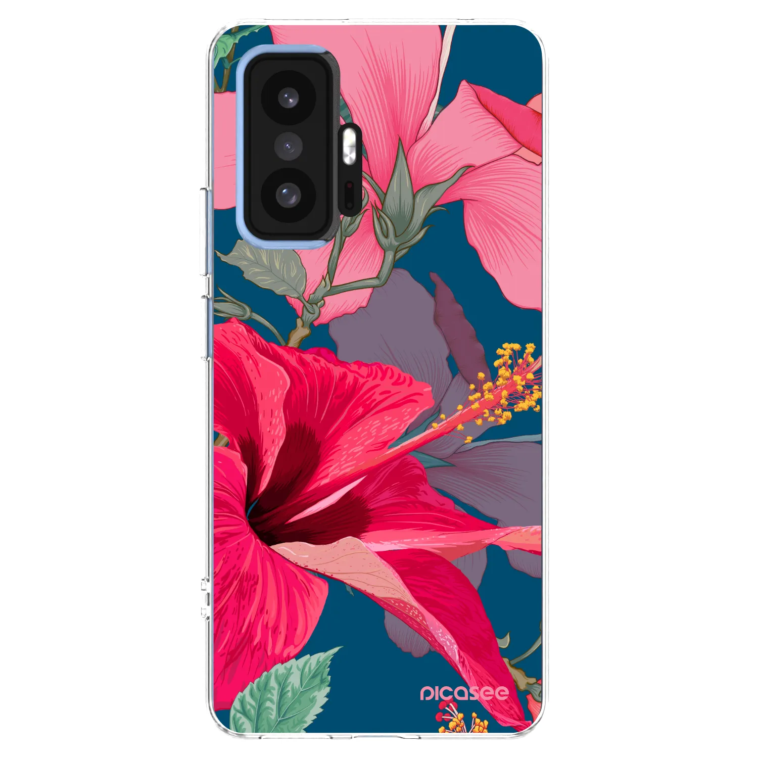 Picasee átlátszó szilikon tok az alábbi mobiltelefonokra Xiaomi 11T - Hibiscus