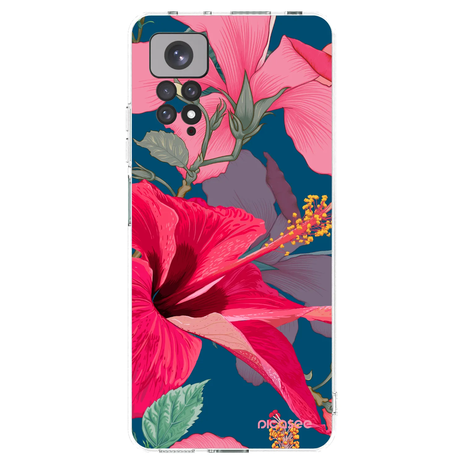 Picasee átlátszó szilikon tok az alábbi mobiltelefonokra Xiaomi Redmi Note 11S 4G - Hibiscus