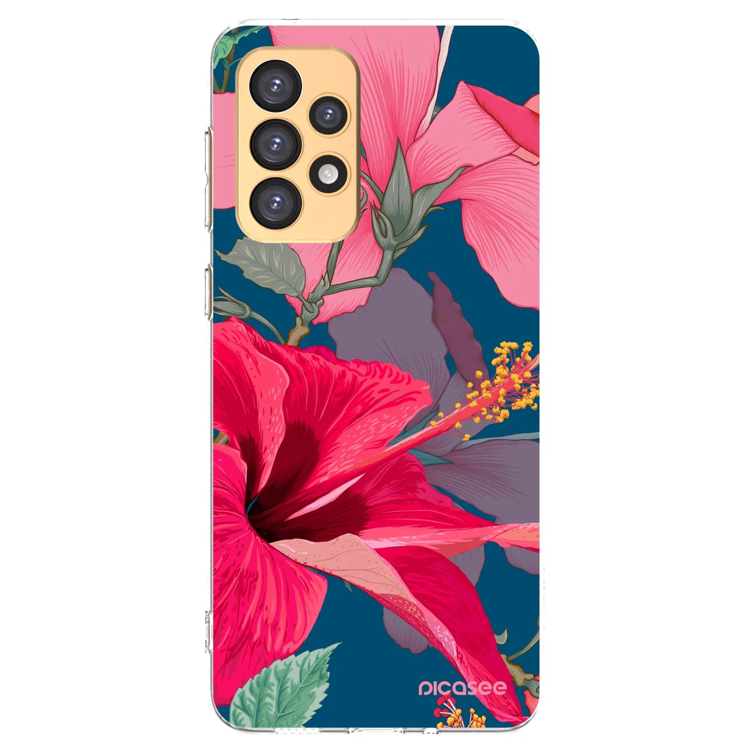Picasee átlátszó szilikon tok az alábbi mobiltelefonokra Samsung Galaxy A33 5G A336 - Hibiscus