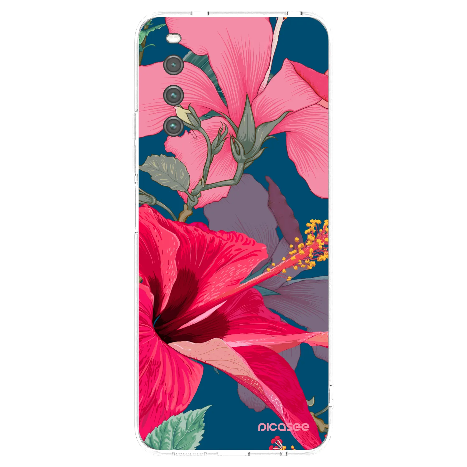 Picasee átlátszó szilikon tok az alábbi mobiltelefonokra Sony Xperia 10 IV 5G - Hibiscus