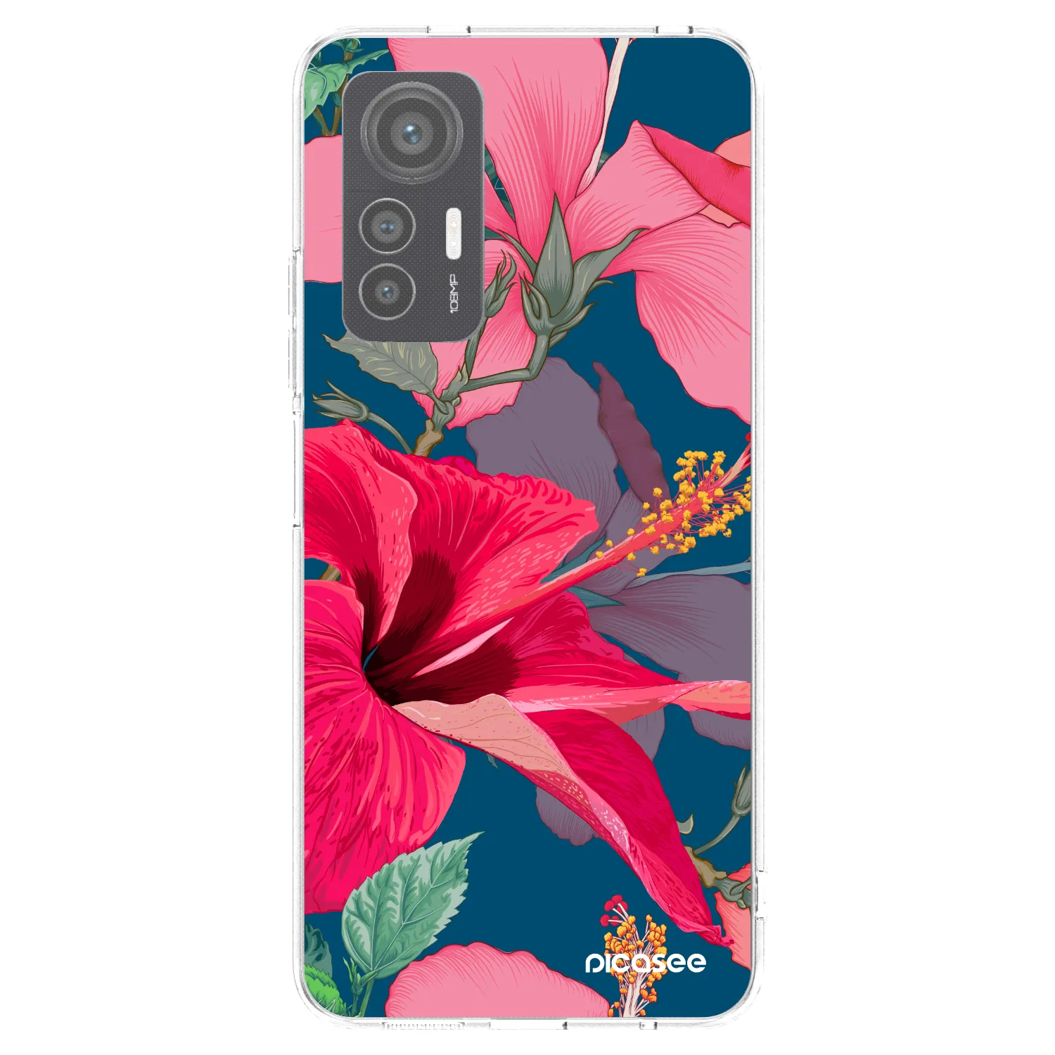 Picasee átlátszó szilikon tok az alábbi mobiltelefonokra Xiaomi 12 Lite - Hibiscus