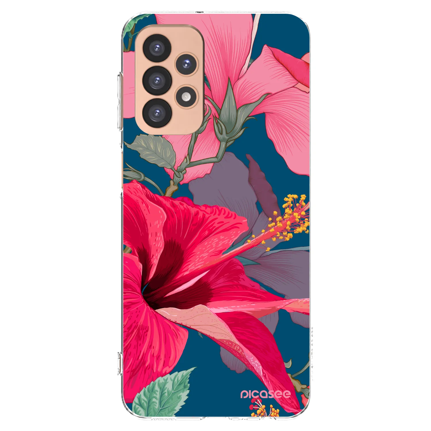 Picasee átlátszó szilikon tok az alábbi mobiltelefonokra Samsung Galaxy A23 A236B 5G - Hibiscus