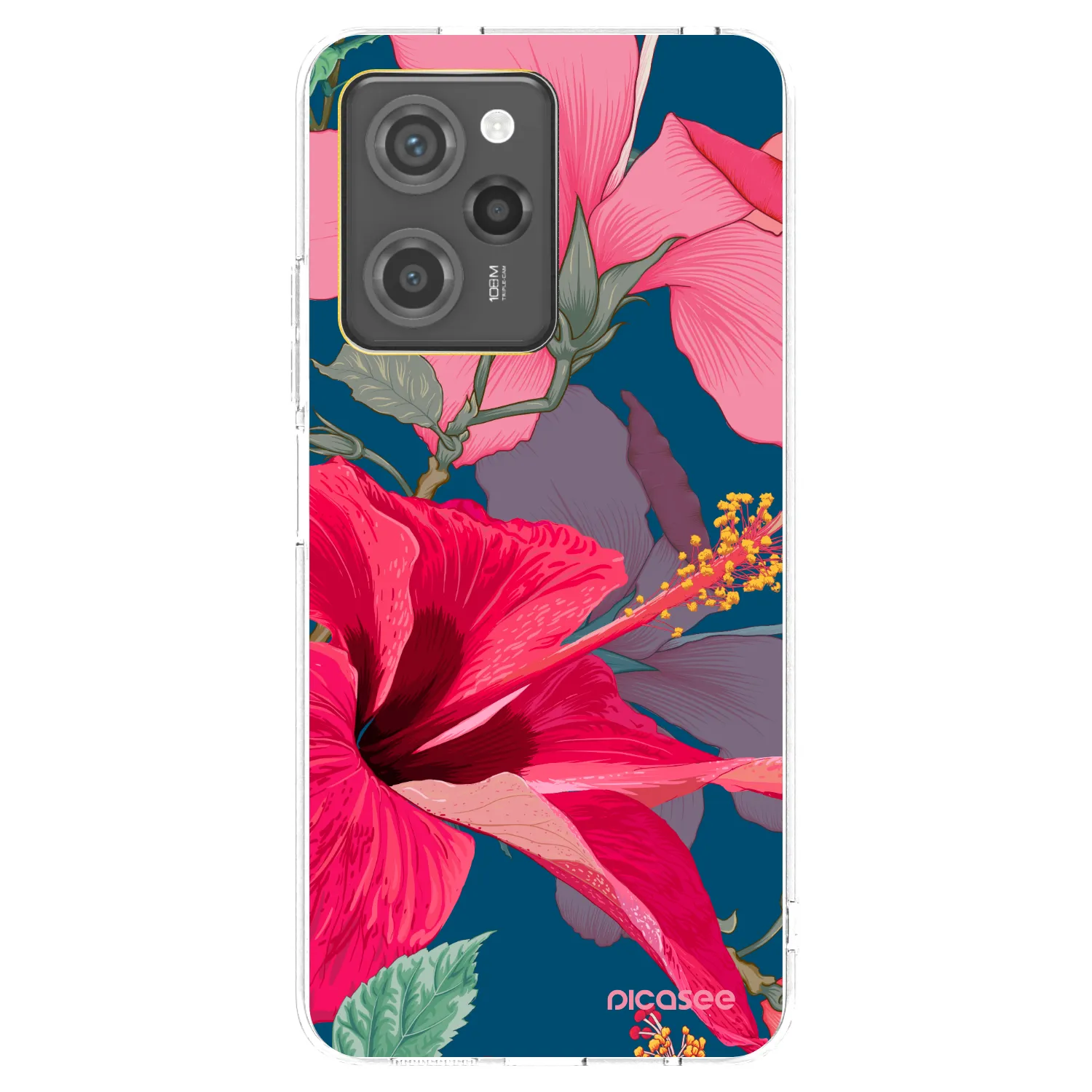 Picasee átlátszó szilikon tok az alábbi mobiltelefonokra Xiaomi Poco X5 Pro - Hibiscus