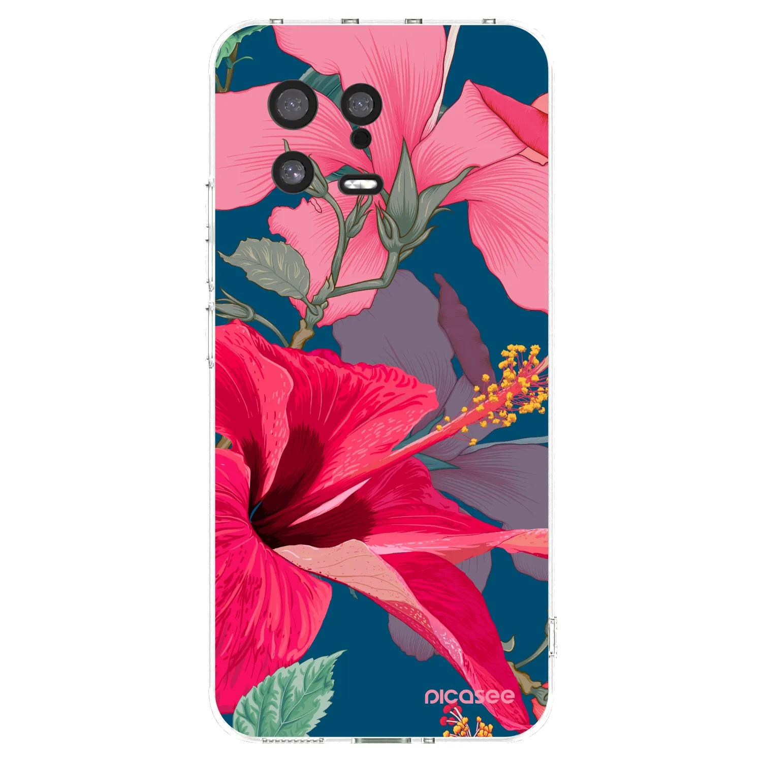 Picasee átlátszó szilikon tok az alábbi mobiltelefonokra Xiaomi 13 - Hibiscus