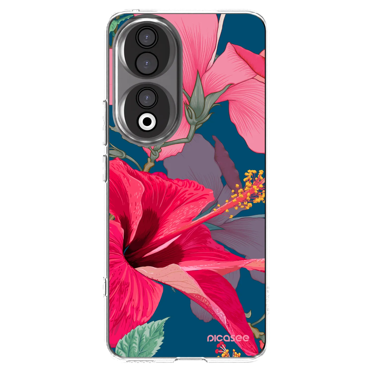 Picasee átlátszó szilikon tok az alábbi mobiltelefonokra Honor 90 5G - Hibiscus