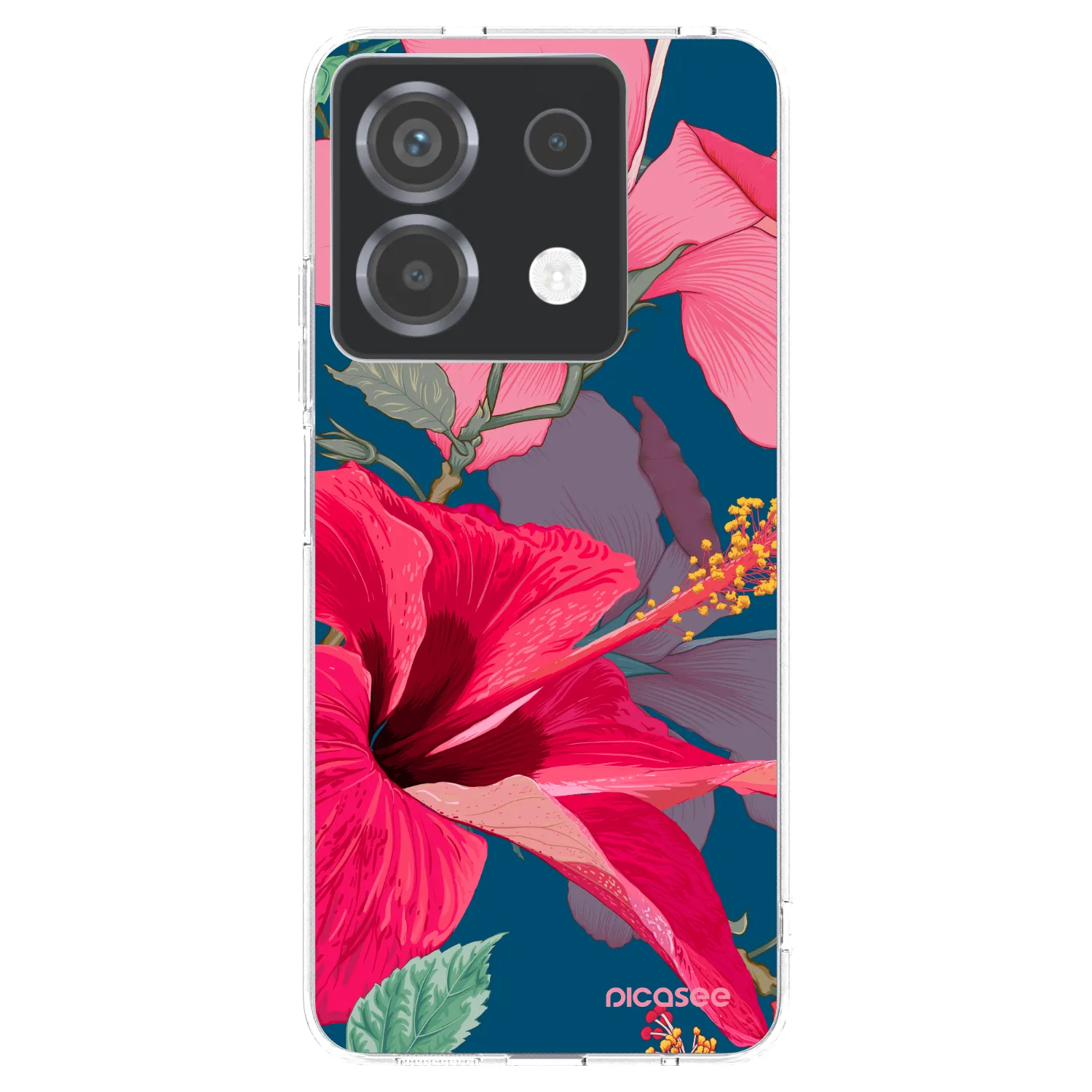 Picasee átlátszó szilikon tok az alábbi mobiltelefonokra Xiaomi Poco X6 - Hibiscus