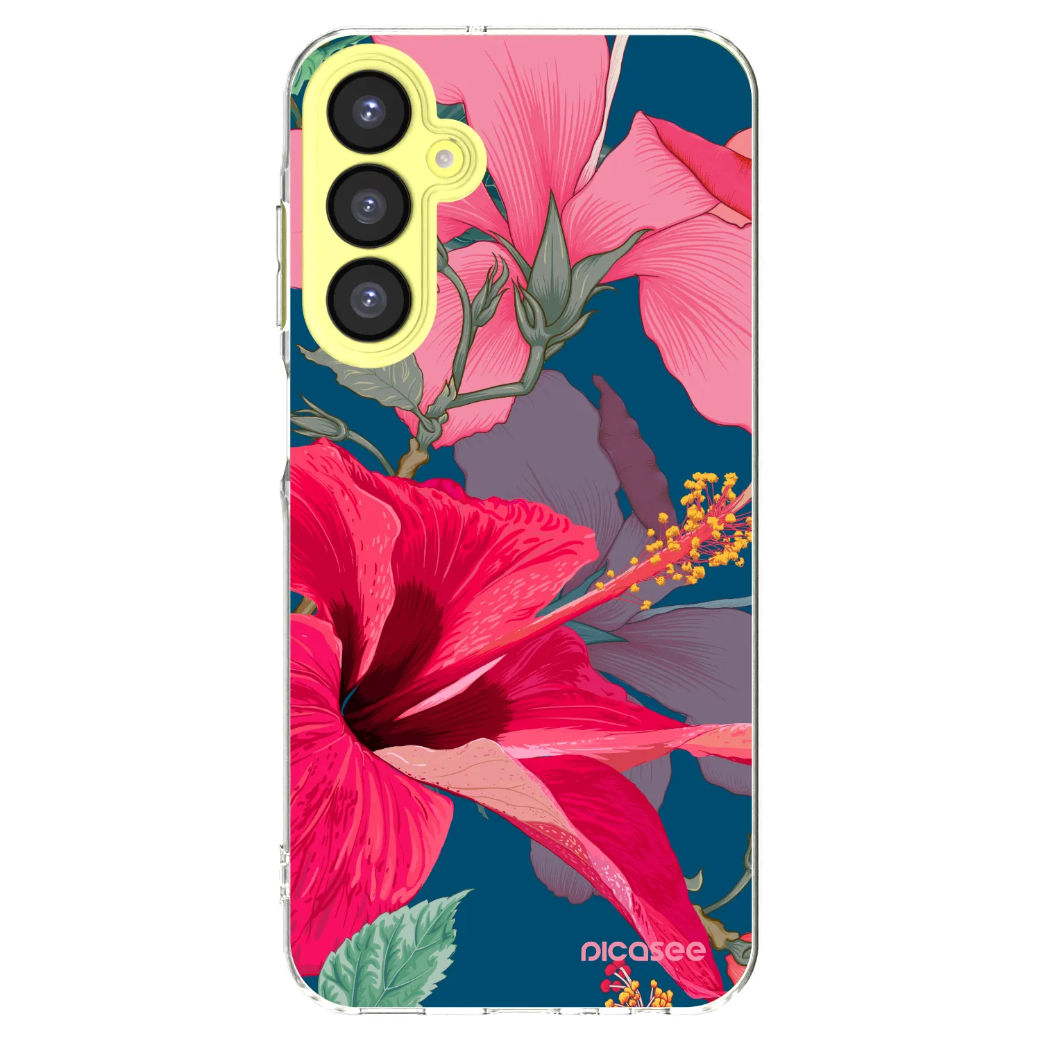 Picasee átlátszó szilikon tok az alábbi mobiltelefonokra Samsung Galaxy A25 A256B 5G - Hibiscus