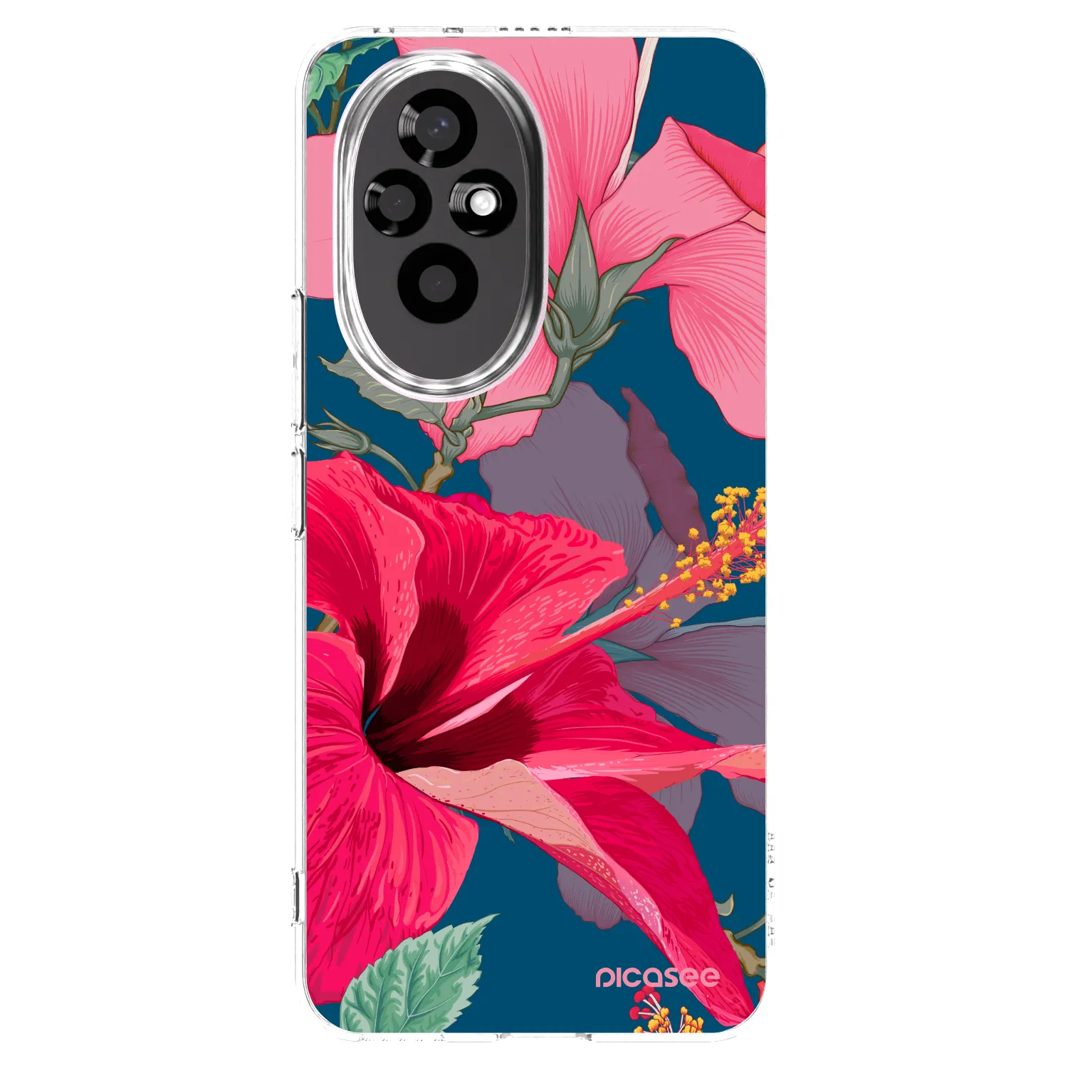 Picasee átlátszó szilikon tok az alábbi mobiltelefonokra Honor 200 Pro 5G - Hibiscus