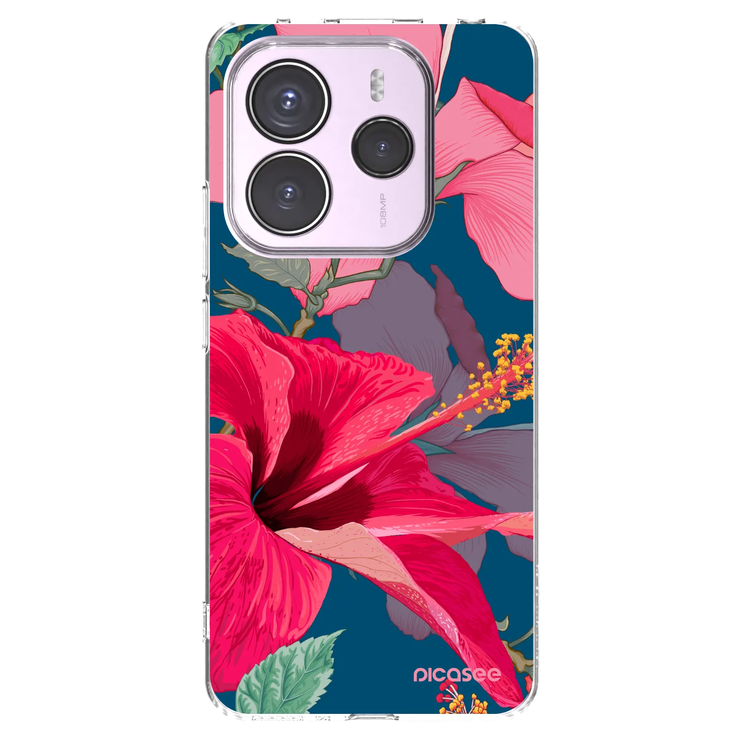 Picasee átlátszó szilikon tok az alábbi mobiltelefonokra Xiaomi Redmi Note 14 5G - Hibiscus