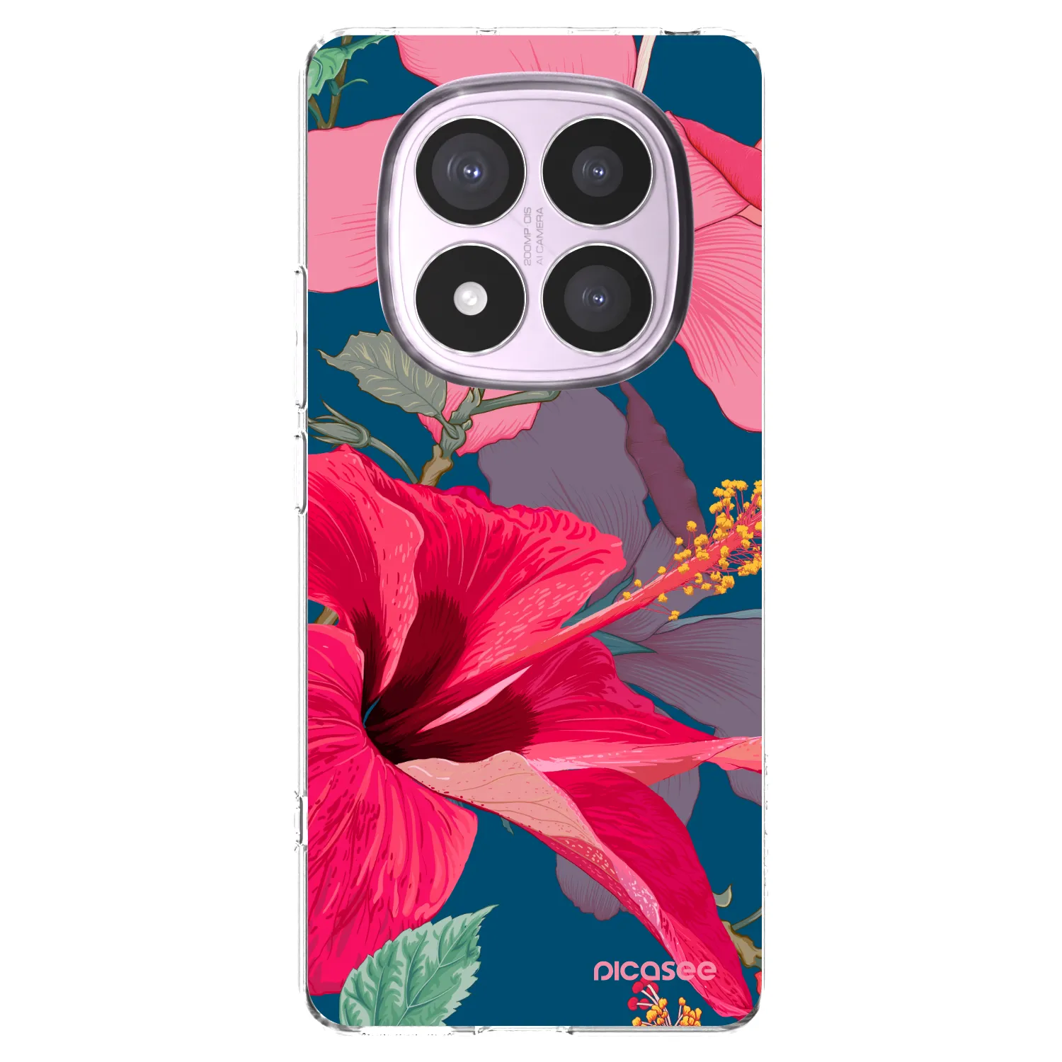 Picasee átlátszó szilikon tok az alábbi mobiltelefonokra Xiaomi Redmi Note 14 Pro 4G - Hibiscus