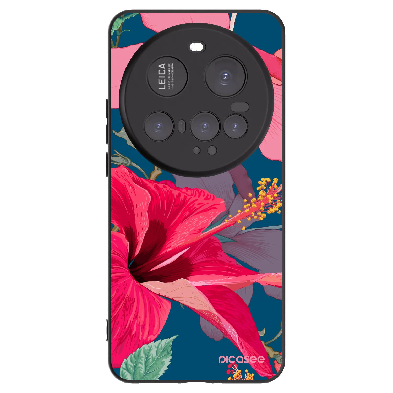 Picasee fekete szilikon tok az alábbi mobiltelefonokra Xiaomi 15 Ultra - Hibiscus