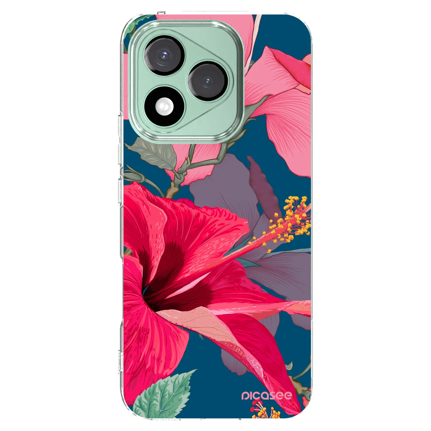 Picasee átlátszó szilikon tok az alábbi mobiltelefonokra Honor 400 Lite 5G - Hibiscus