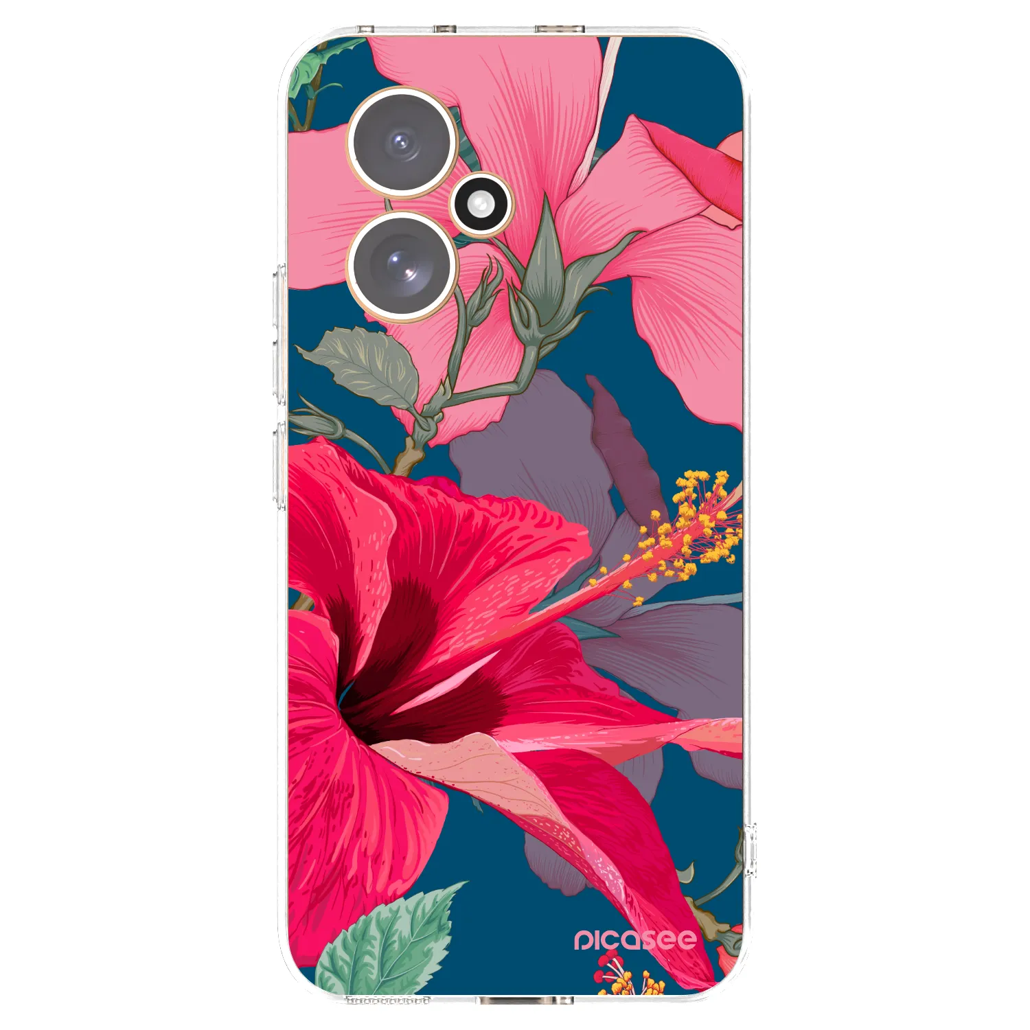 Picasee átlátszó szilikon tok az alábbi mobiltelefonokra Honor 400 5G - Hibiscus