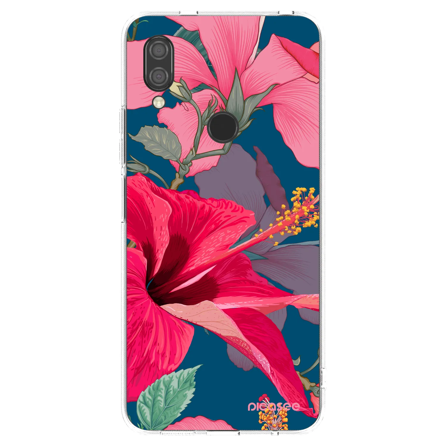 Picasee átlátszó szilikon tok az alábbi mobiltelefonokra Xiaomi Redmi 7 - Hibiscus