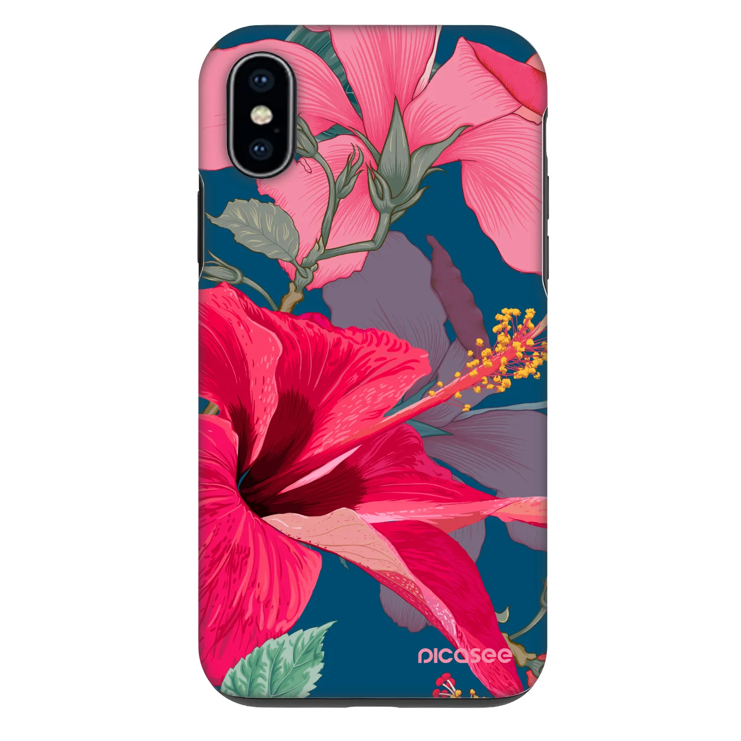 Picasee Fashion Case Apple iPhone X/XS - Hibiscus