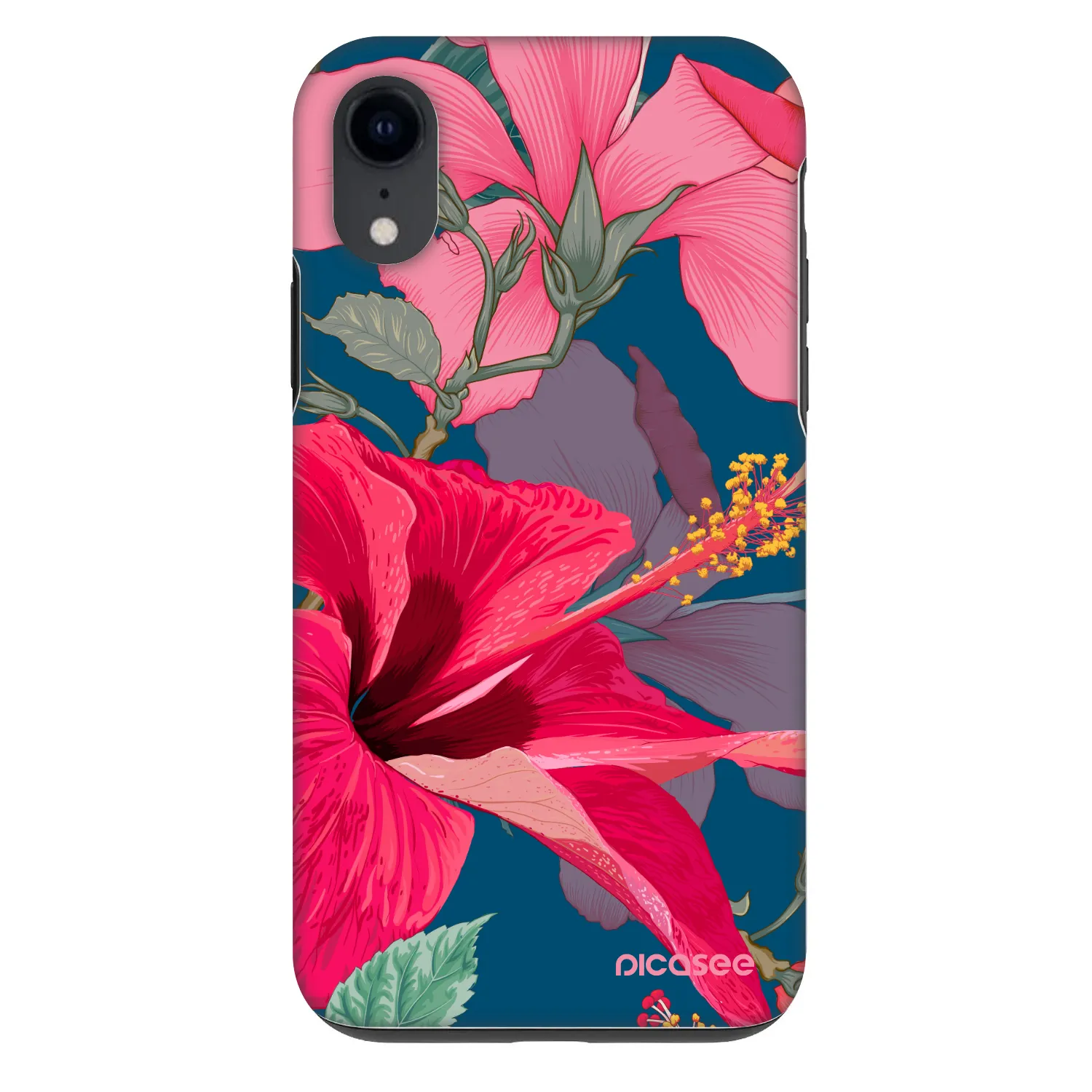 Picasee Fashion Case Apple iPhone XR - Hibiscus