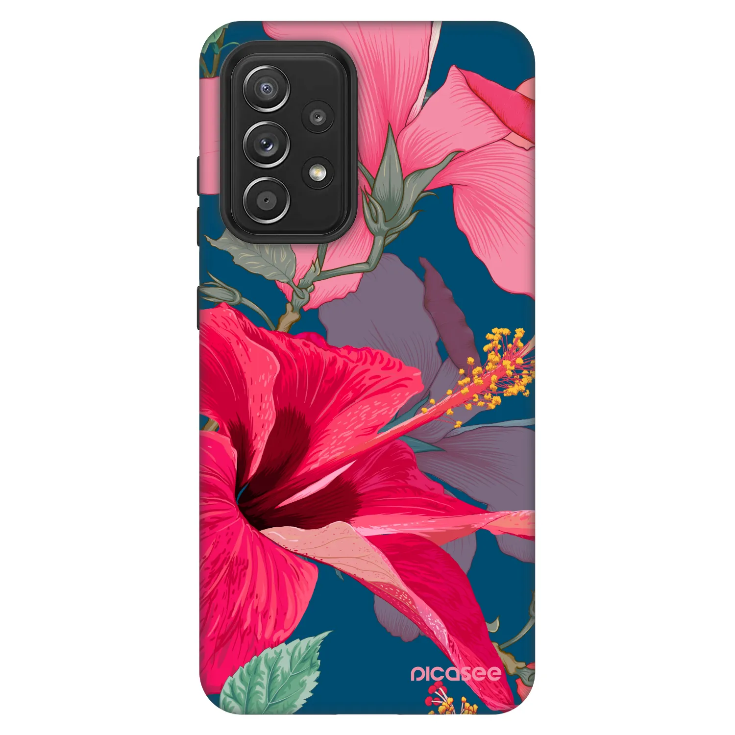 Picasee Fashion Case Samsung Galaxy A52 5G A525F - Hibiscus