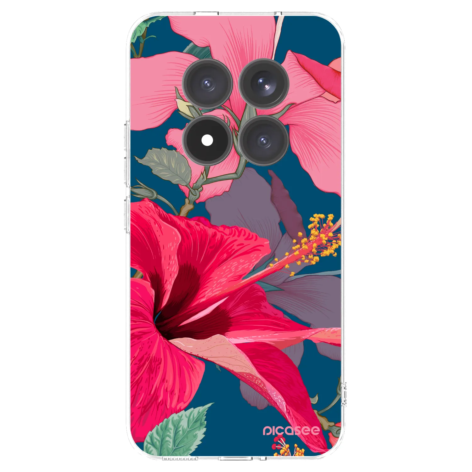 Picasee átlátszó szilikon tok az alábbi mobiltelefonokra Xiaomi Redmi Note 15 Pro+ - Hibiscus