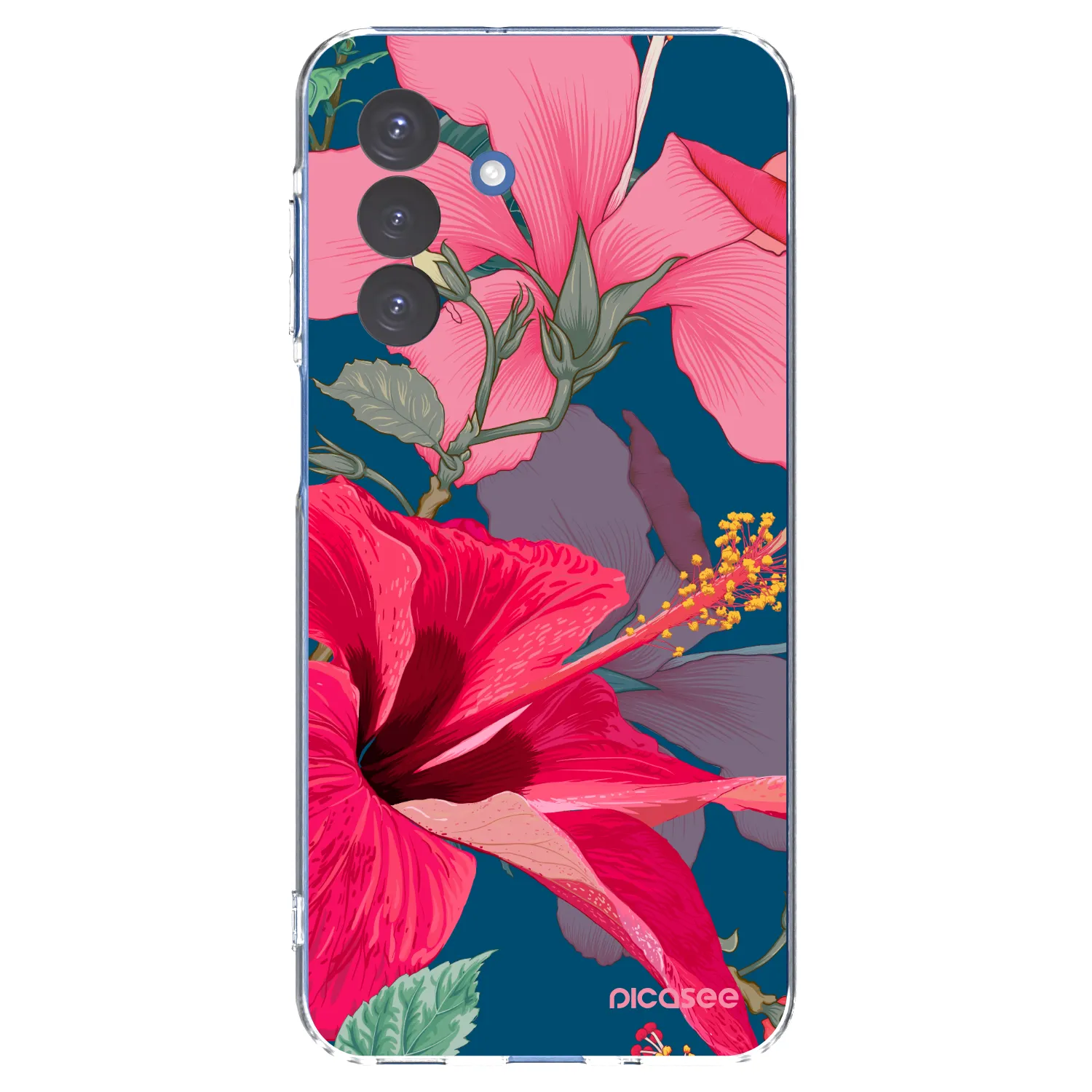 Picasee átlátszó szilikon tok az alábbi mobiltelefonokra Samsung Galaxy A17 5G - Hibiscus